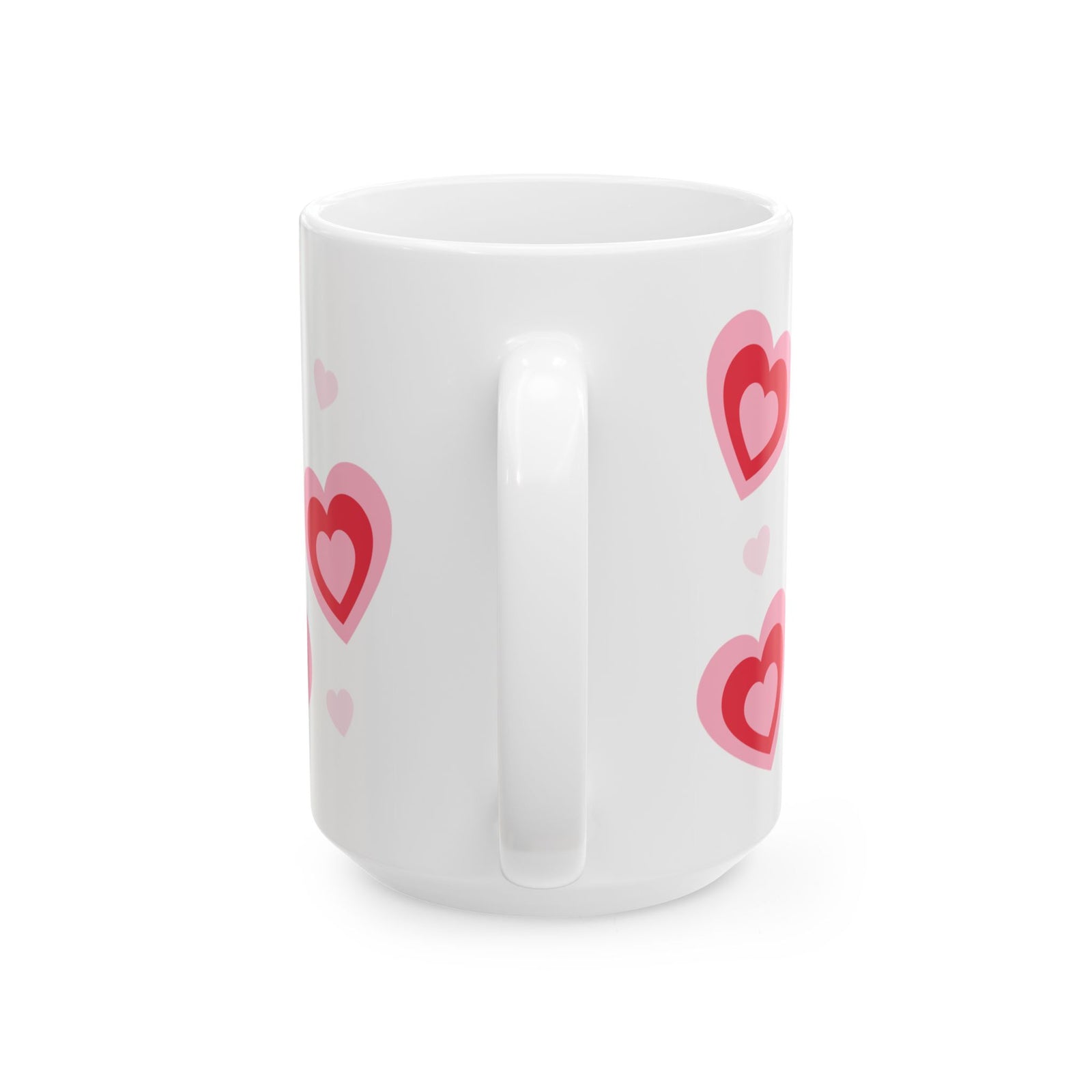 Retro Hearts Mug — Cute Valentine’s Day Coffee Cup (11oz & 15oz) - Sydney So Sweet