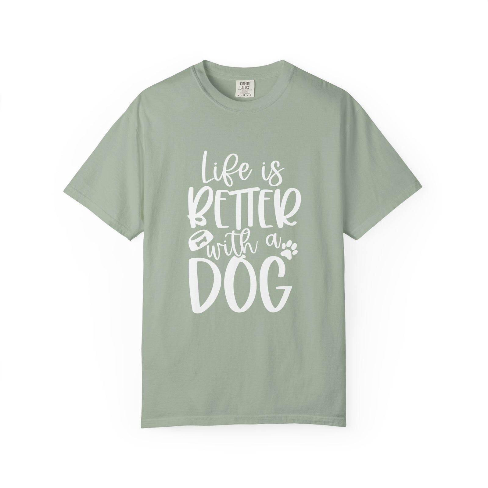 Life is Better with a Dog T-Shirt Cute Dog Mom Graphic Tee