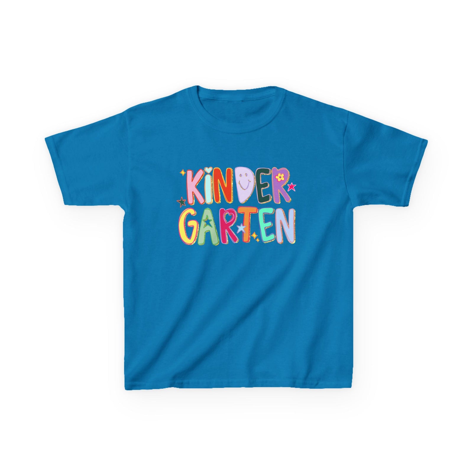 Kindergarten Kids T-Shirt Cute & Colorful Back to School Grade K Tee