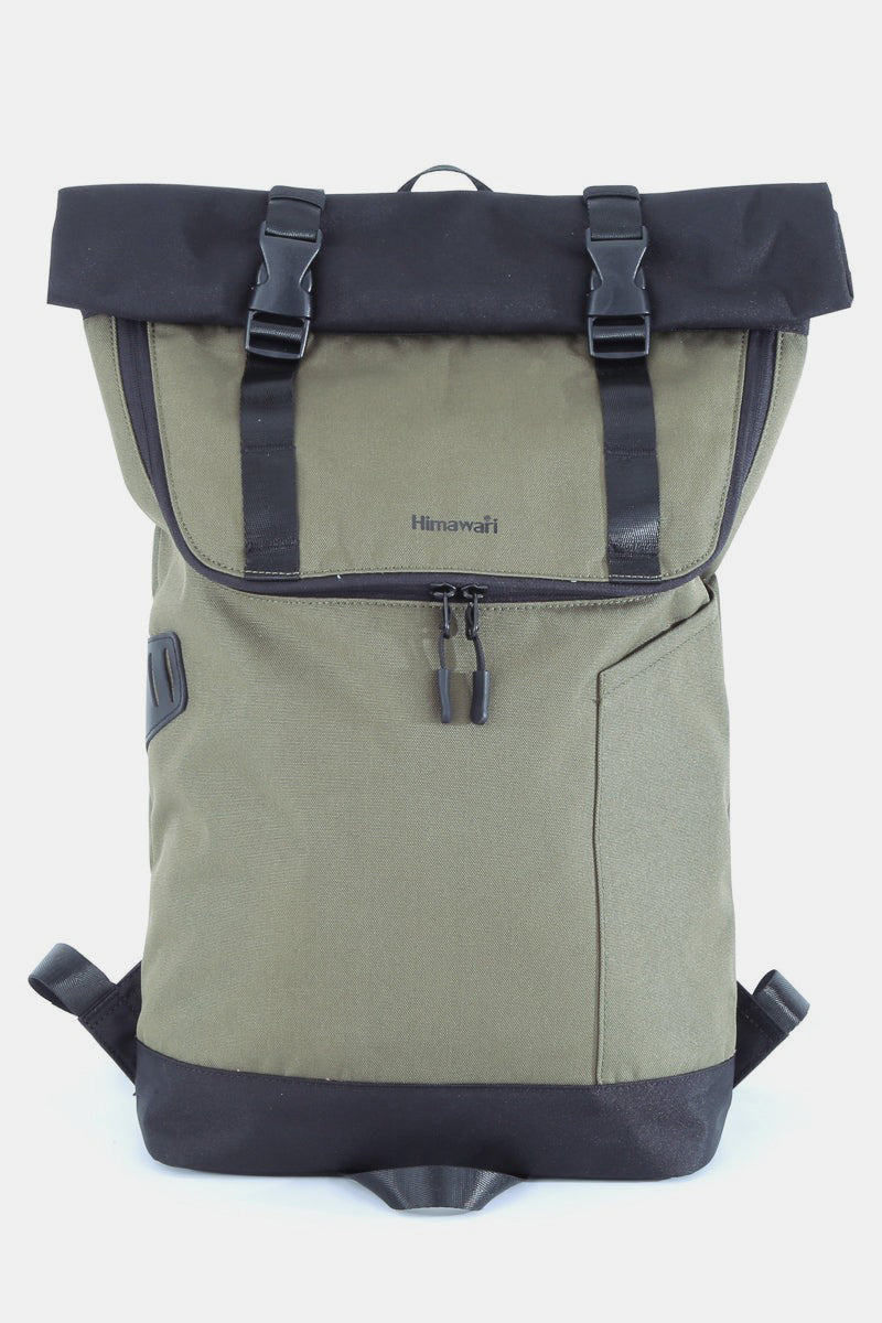 Himawari Contrast Waterproof Canvas Backpack Bag - Sydney So Sweet