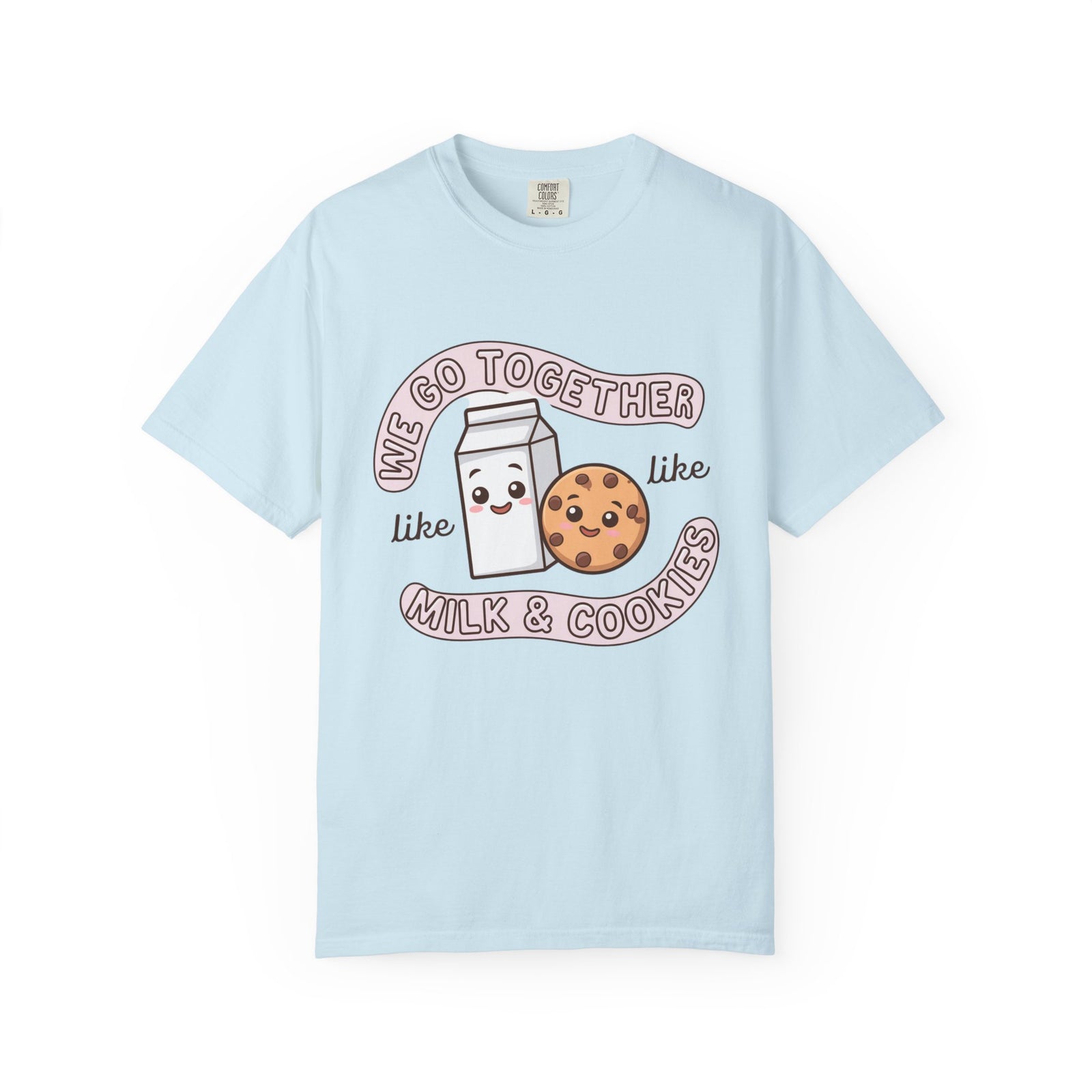 We Go Together Like Milk & Cookies Graphic T-Shirt Unisex Short Sleeve Tee - Sydney So Sweet