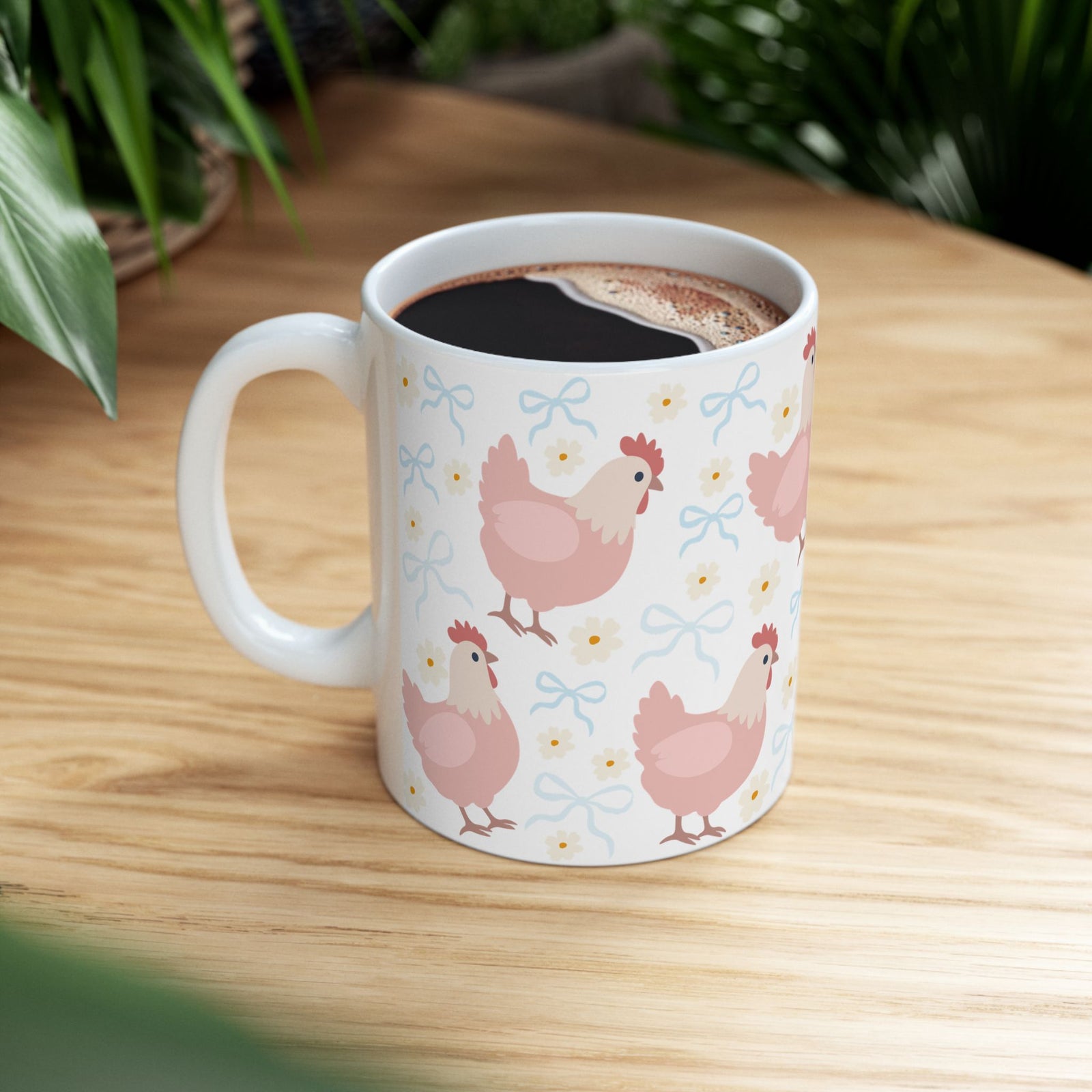 Coquette Chicken Cute Mug Coffee Cup (11oz & 15oz) - Sydney So Sweet