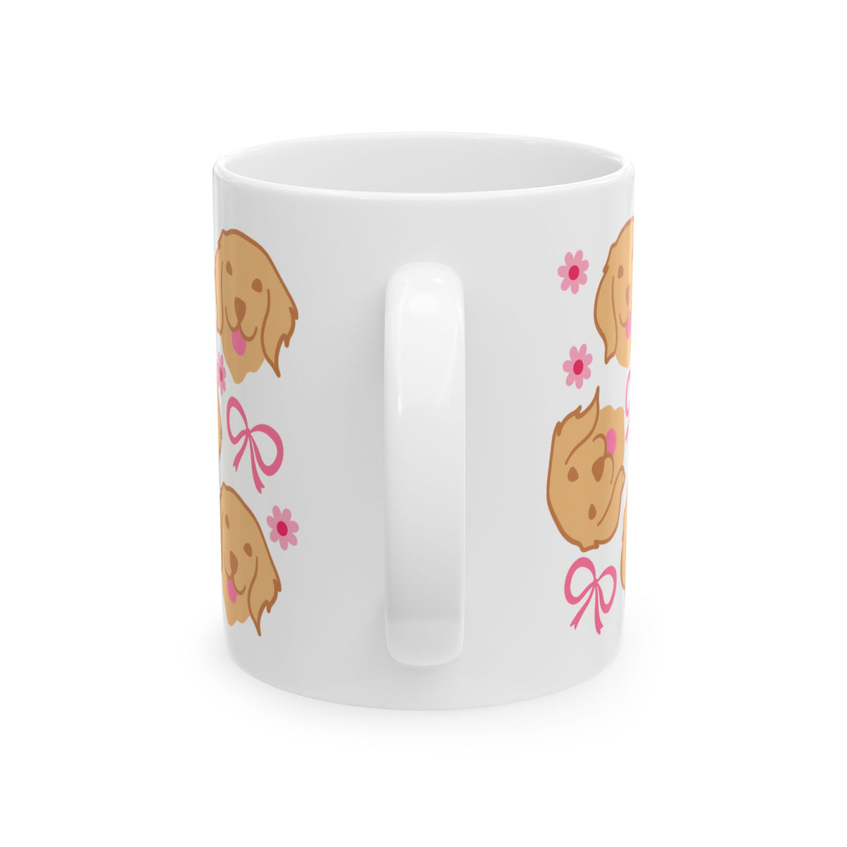 Bows & Dogs Cute Mug Coffee Cup (11oz & 15oz) - Sydney So Sweet