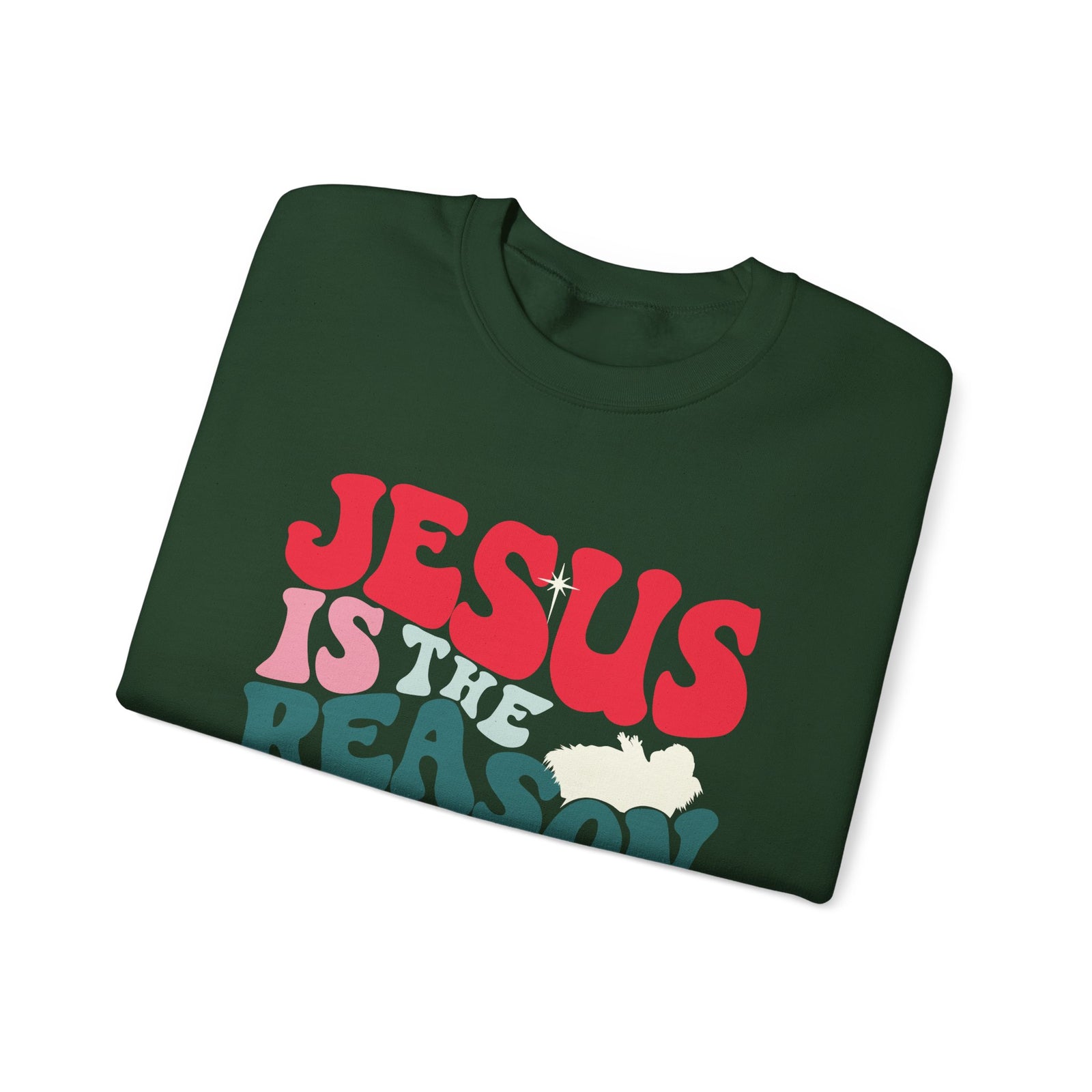 Jesus is the Reason Christmas Season Crewneck Unisex Sweatshirt