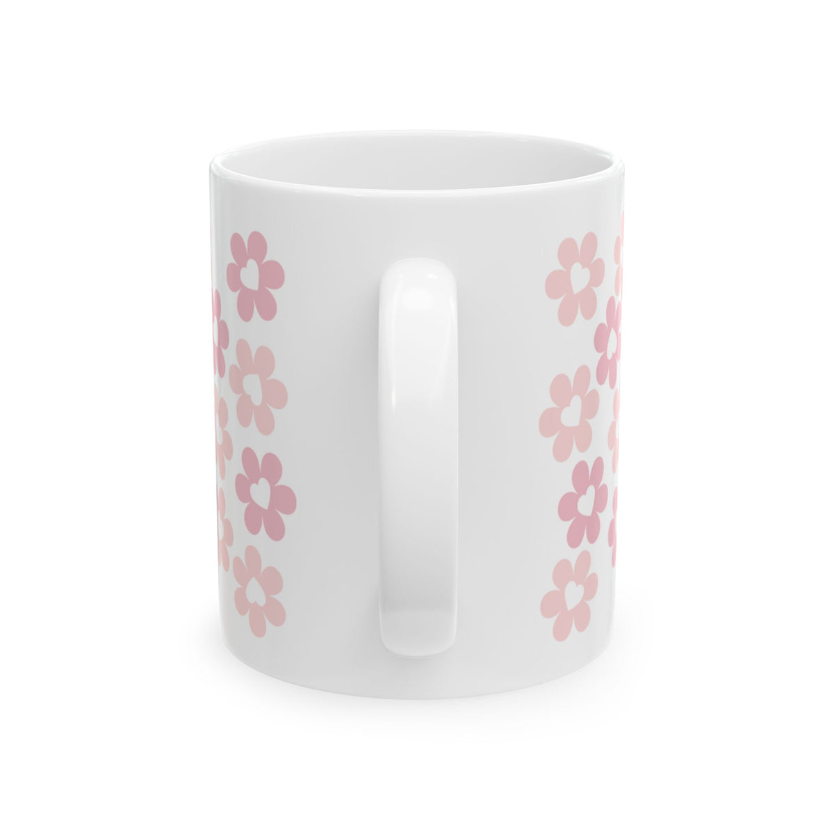 Pink Heart Daisies Mug — Cute Valentine’s Day Coffee Cup (11oz & 15oz) - Sydney So Sweet