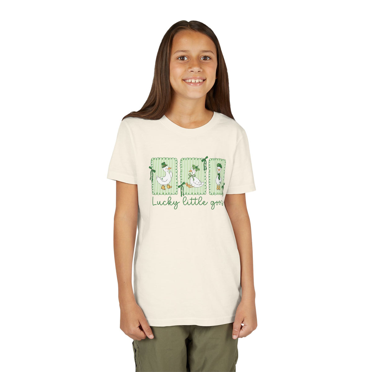 Lucky Little Goose Youth Tee Cute St. Patrick's Day Kids T-Shirt