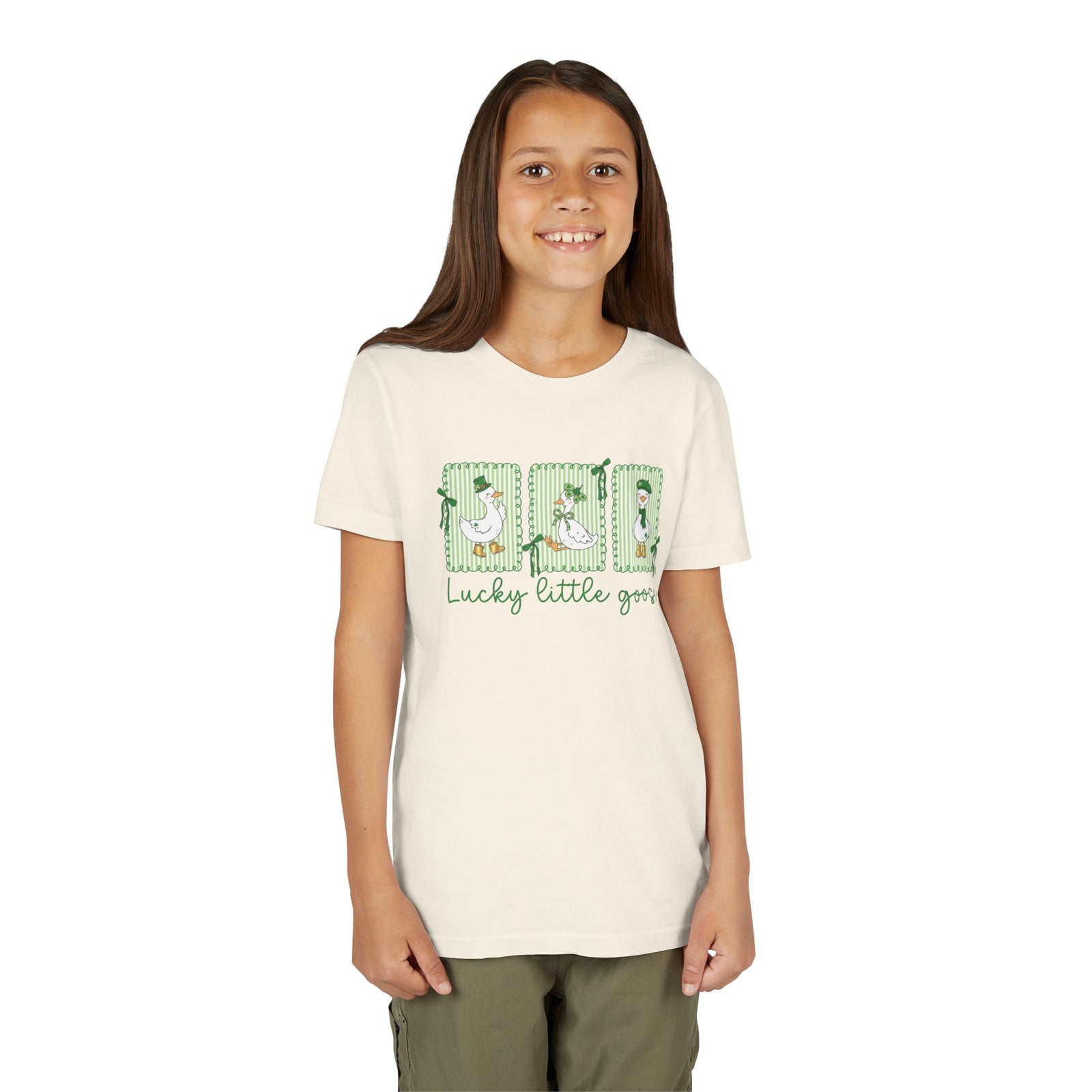 Lucky Little Goose Youth Tee Cute St. Patrick's Day Kids T-Shirt
