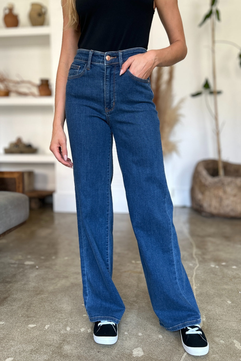 Judy Blue Full Size High Rise Straight Jeans - Sydney So Sweet