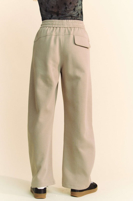 Davi & Dani Drawstring Wide Leg Sweatpants - Sydney So Sweet