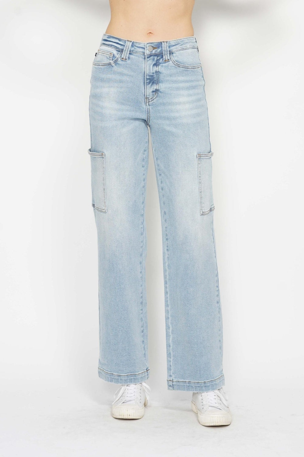 Judy Blue Full Size High Waist Straight Cargo Jeans - Sydney So Sweet