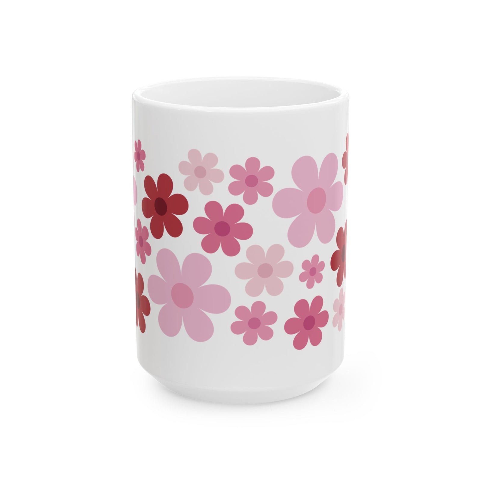 Retro Daisy Heart Bouquet Mug — Cute Valentine’s Day Coffee Cup (11oz & 15oz) - Sydney So Sweet