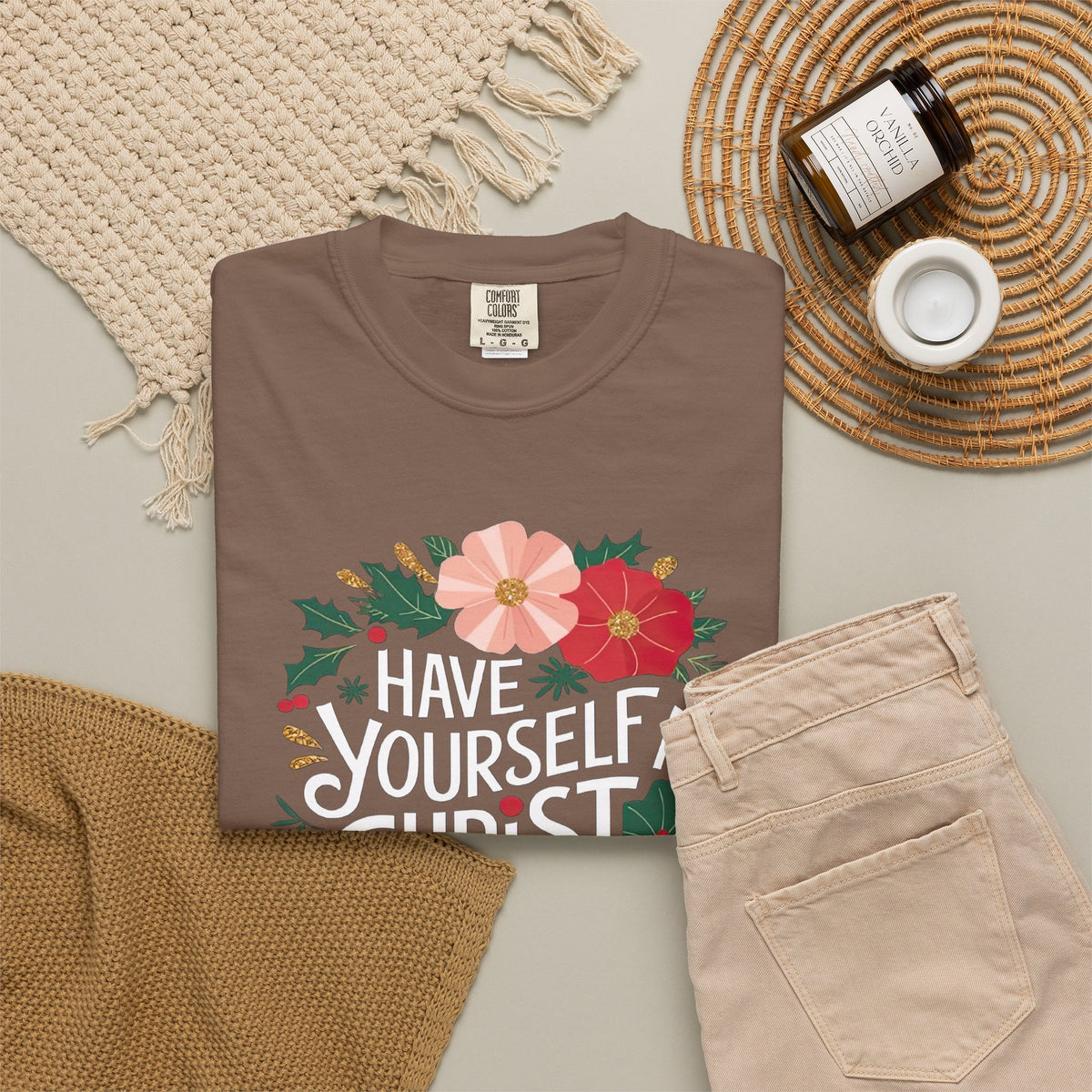 Have Yourself a Christ Filled Christmas T-Shirt Christian Graphic Tee