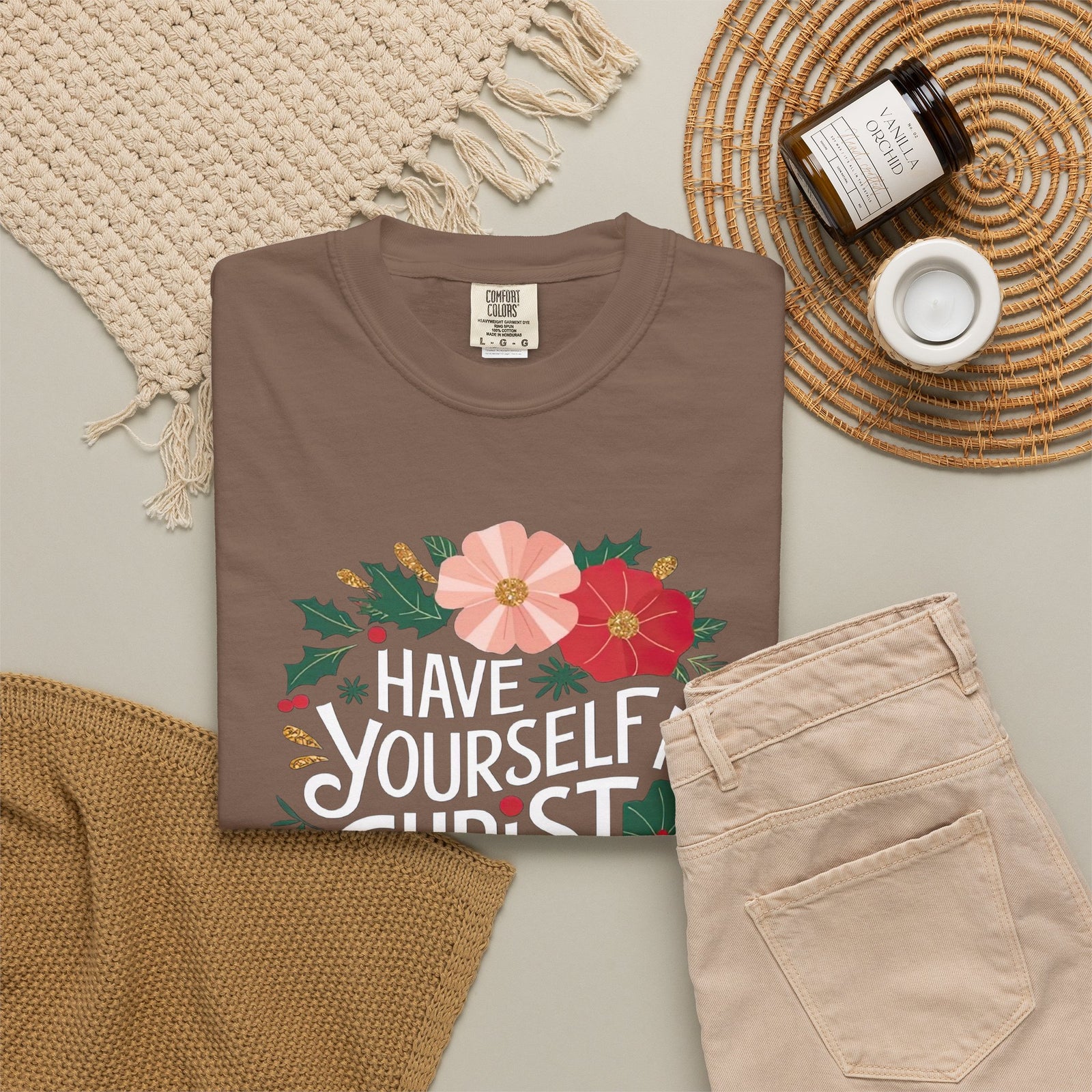 Have Yourself a Christ Filled Christmas T-Shirt Christian Graphic Tee