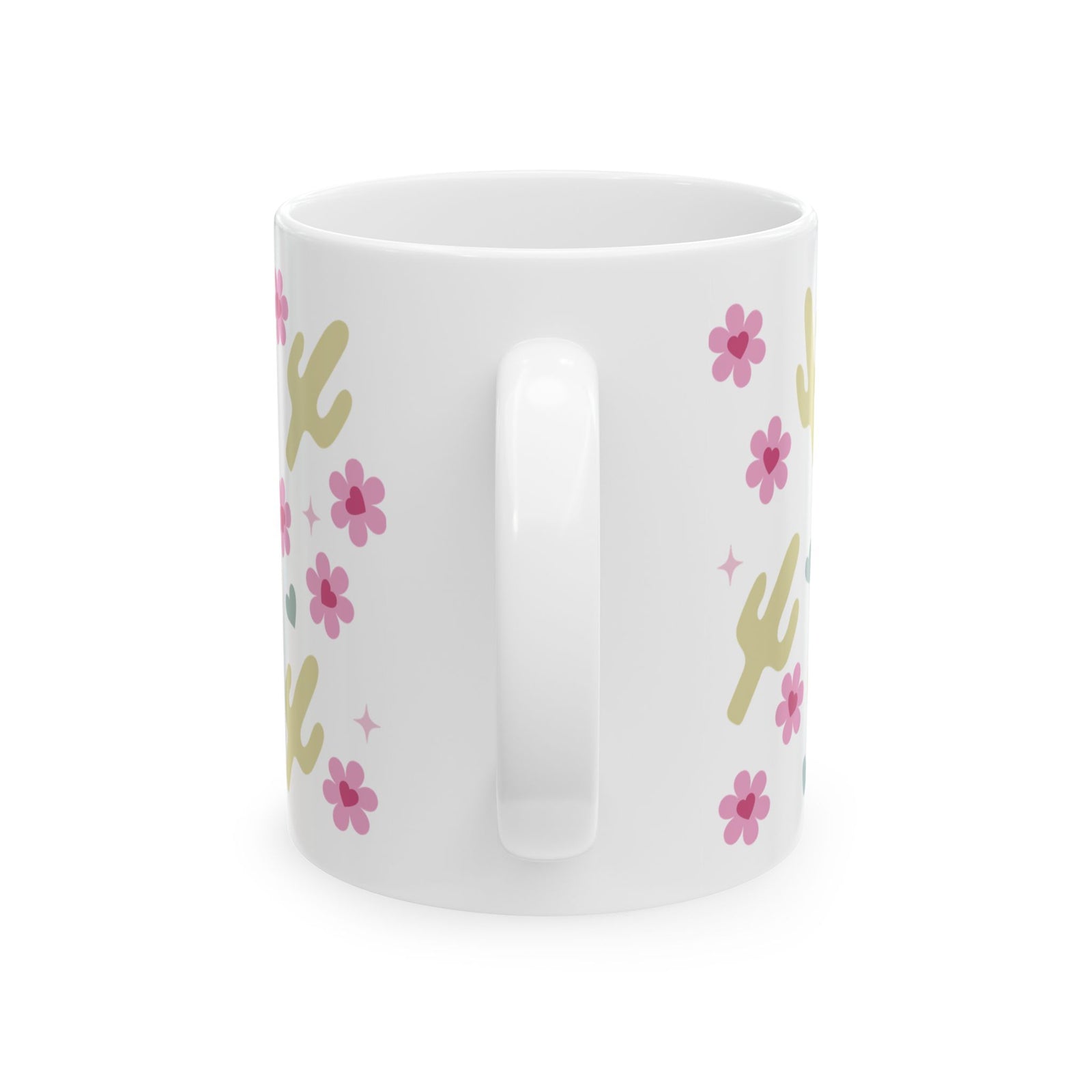 Cactus Crush Mug — Cute Desert Pattern Coffee Cup (11oz, 15oz)