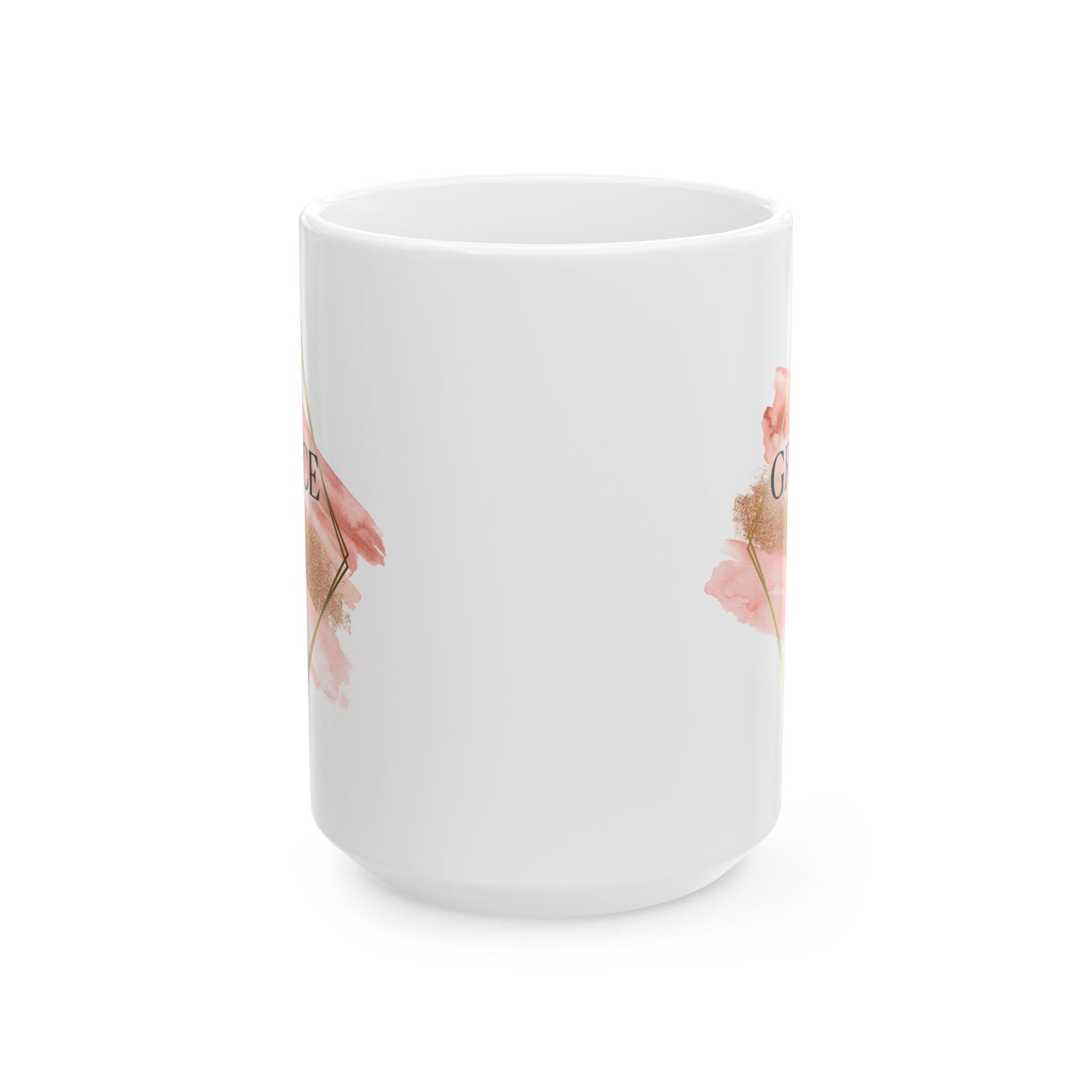 Amazing Grace Christian Mug — Pink Watercolor Coffee Cup (11oz, 15oz) - Sydney So Sweet