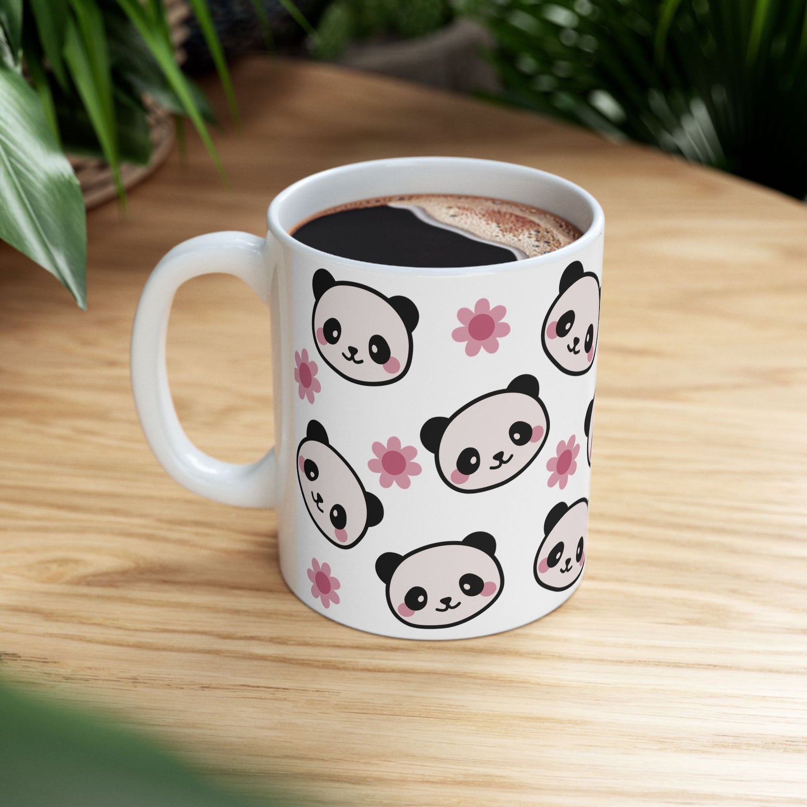 Panda Blossom Cute Kawaii Ceramic Mug Coffee Cup (11oz & 15oz) - Sydney So Sweet