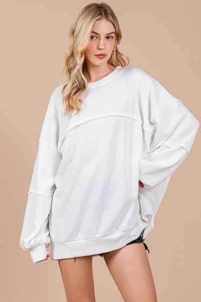 Ces Femme Exposed Seam Long Sleeve Sweatshirt - Sydney So Sweet