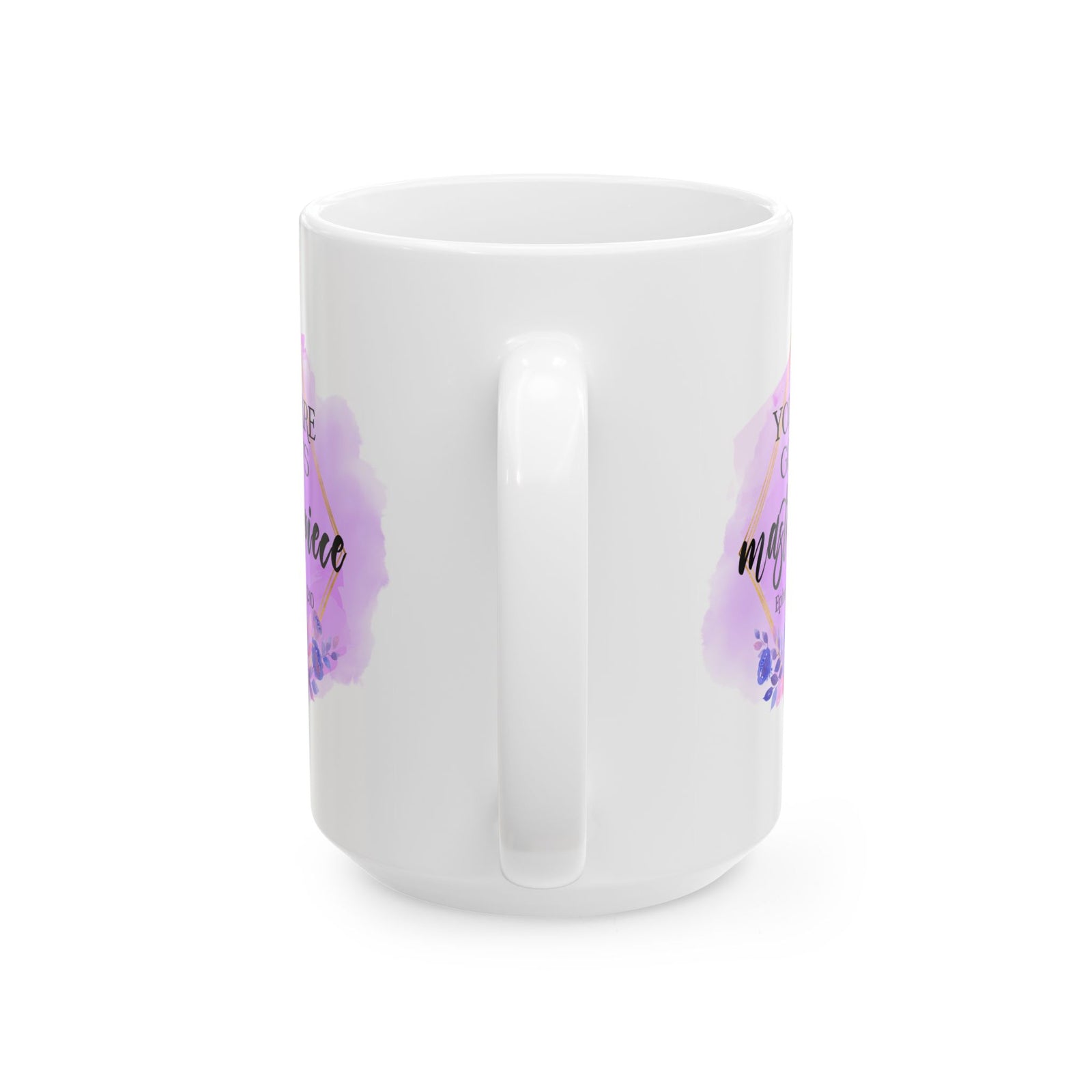 Ceramic Mug – Watercolor Floral You Are My God's Masterpiece Ephesians 2:10 Inspirational Coffee Cup (11oz, 15oz) - Sydney So Sweet