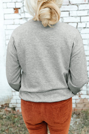 Round Neck Dropped Shoulder Sweatshirt - Sydney So Sweet