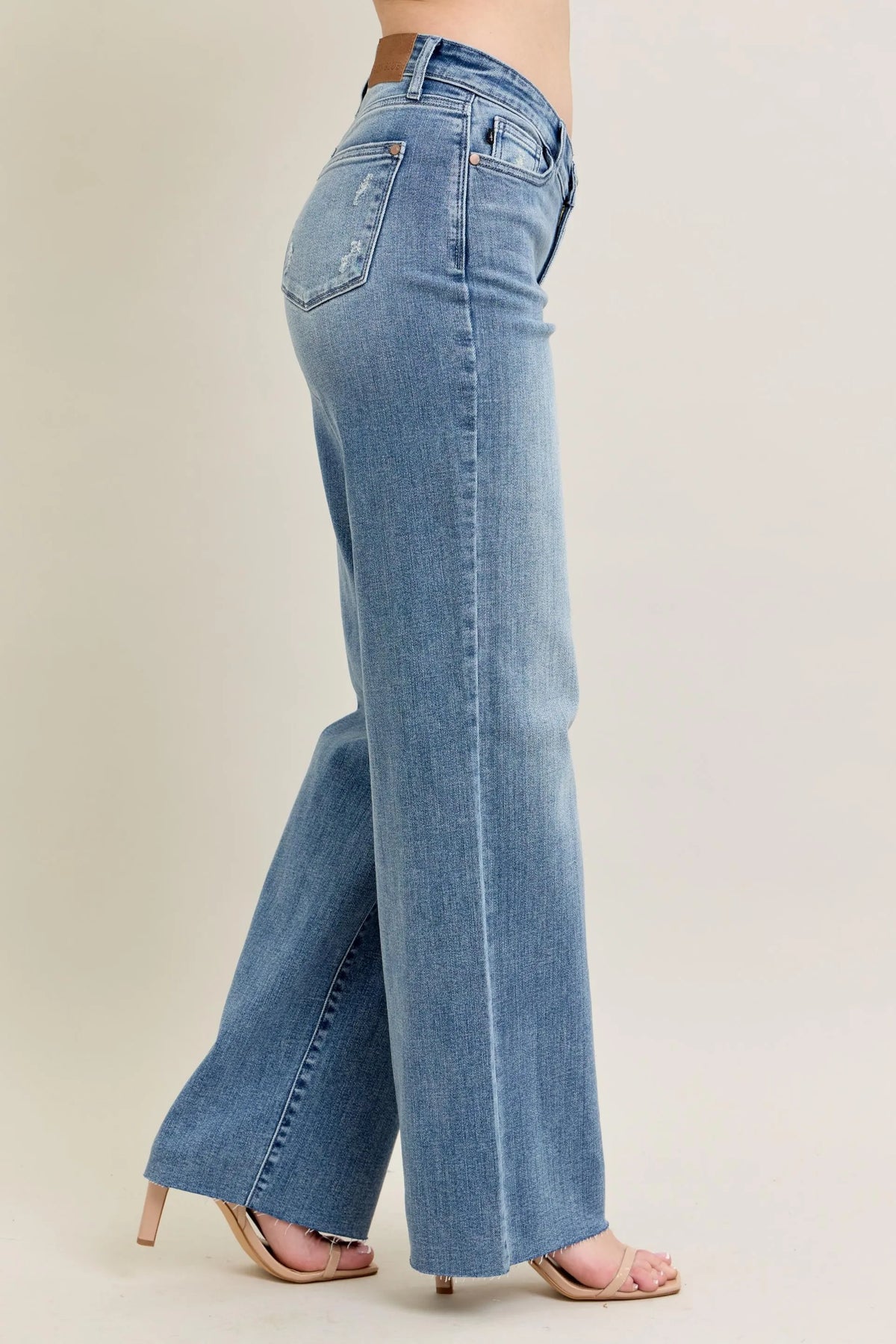 Judy Blue Full Size V - Front Baggy Jeans Plus Size - Sydney So Sweet