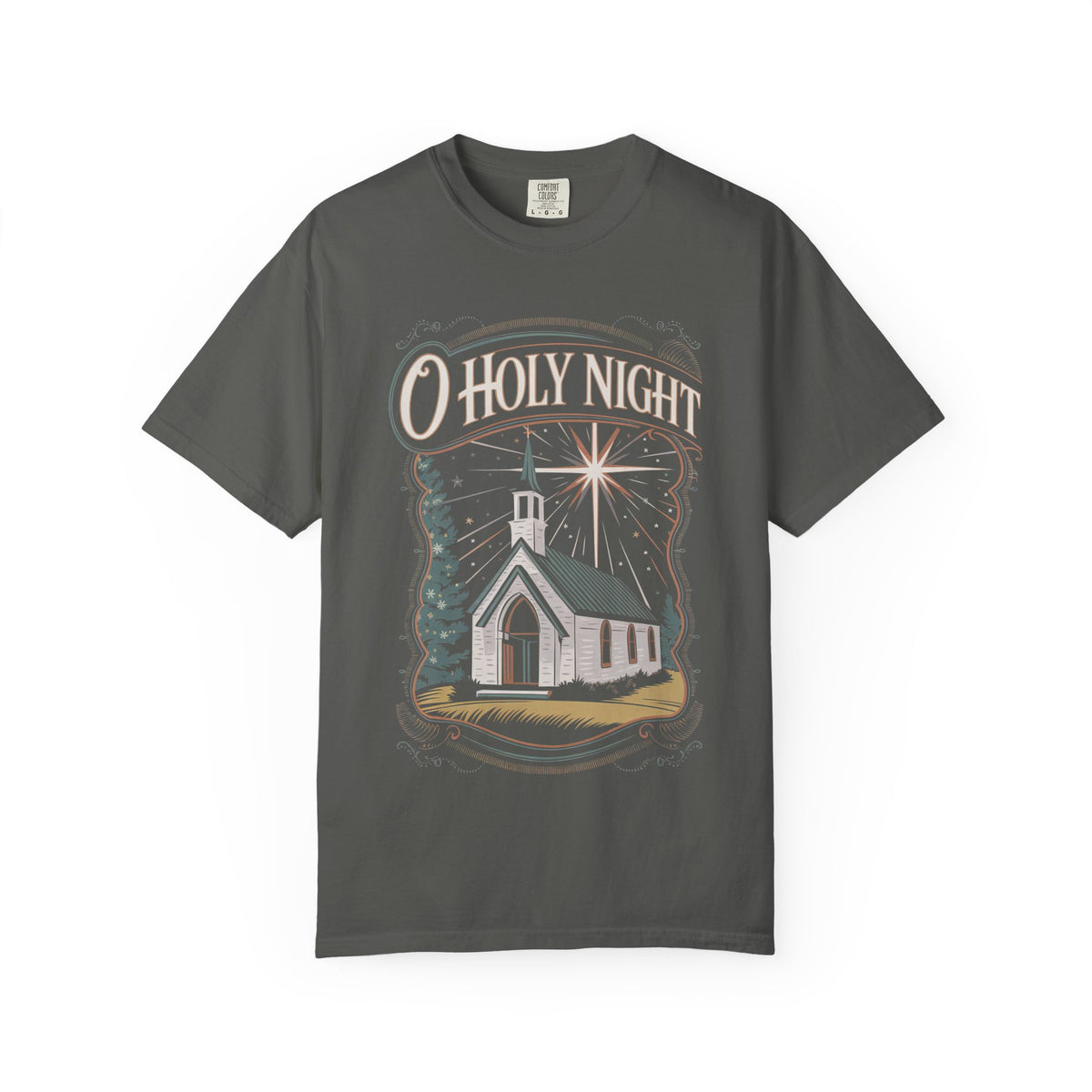 O Holy Night Christmas Eve Church T-Shirt Christian Graphic Tee