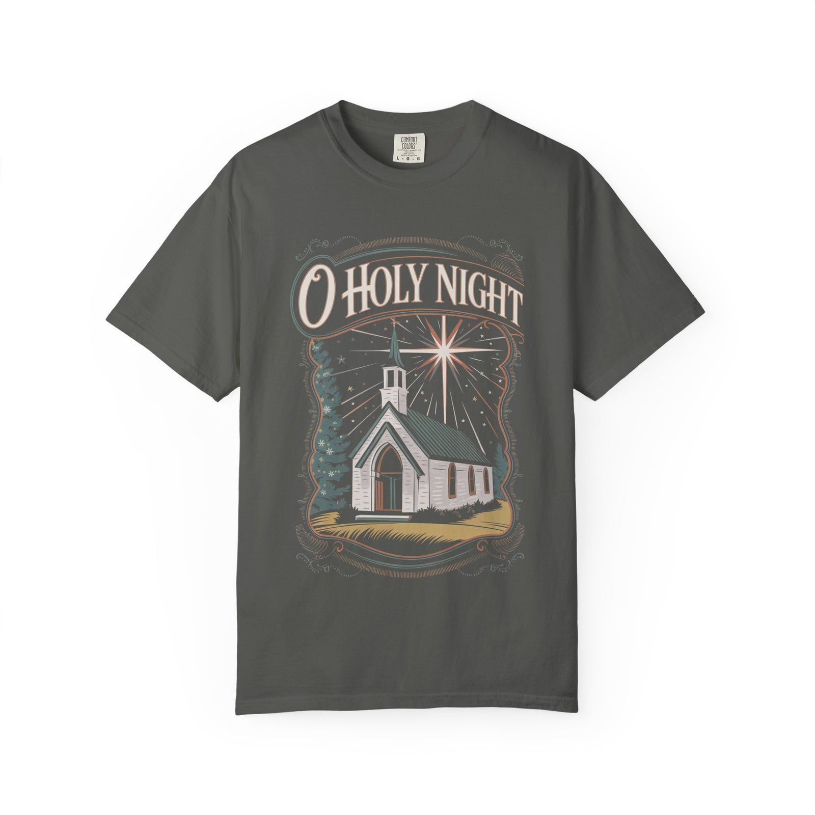 O Holy Night Christmas Eve Church T-Shirt Christian Graphic Tee