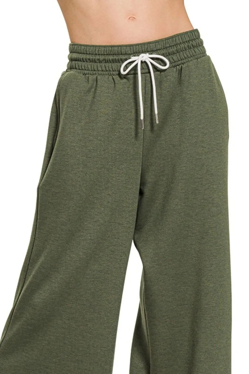 Zenana Scuba Drawstring Pants - Sydney So Sweet