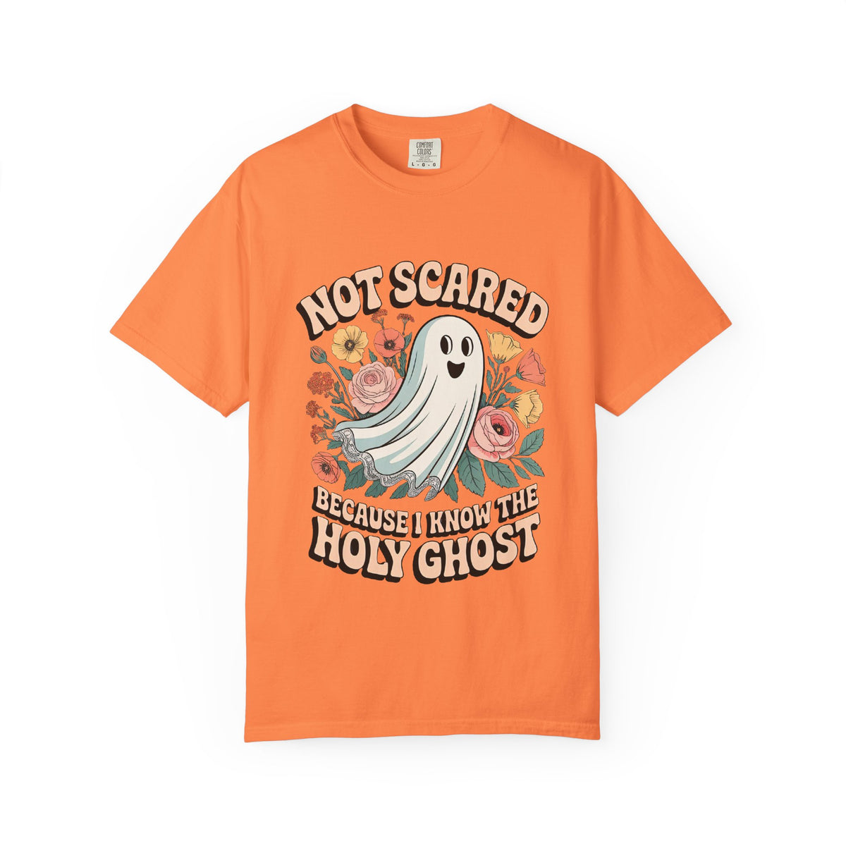 Not Scared Holy Ghost T-Shirt Christian Halloween Graphic Tee