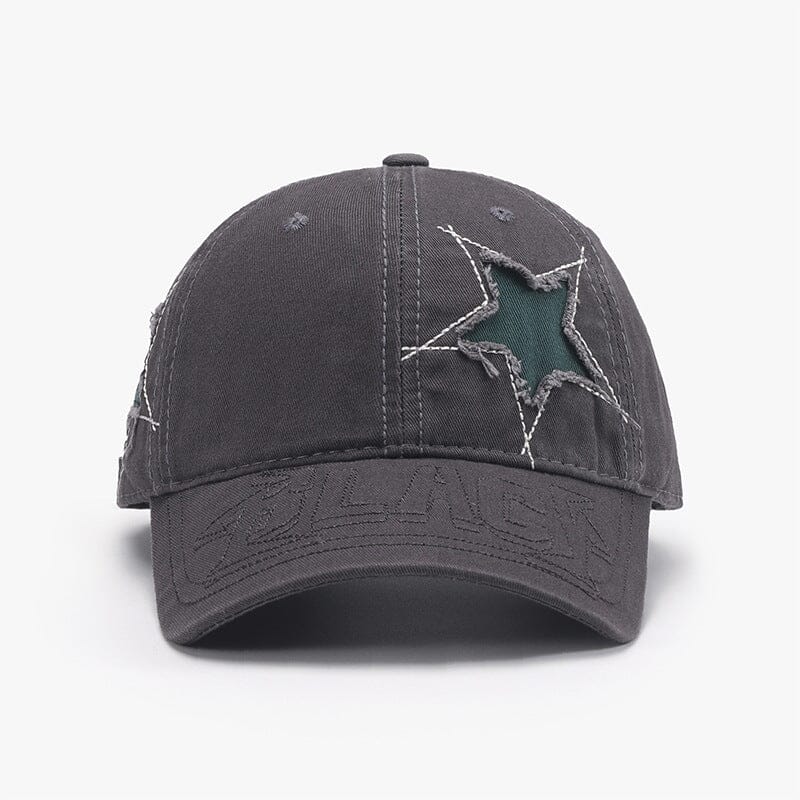 Adjustable Star Raw Hem Cap - Sydney So Sweet