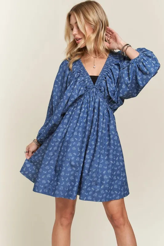 ADORA Batwing Sleeves Floral Dress - Sydney So Sweet
