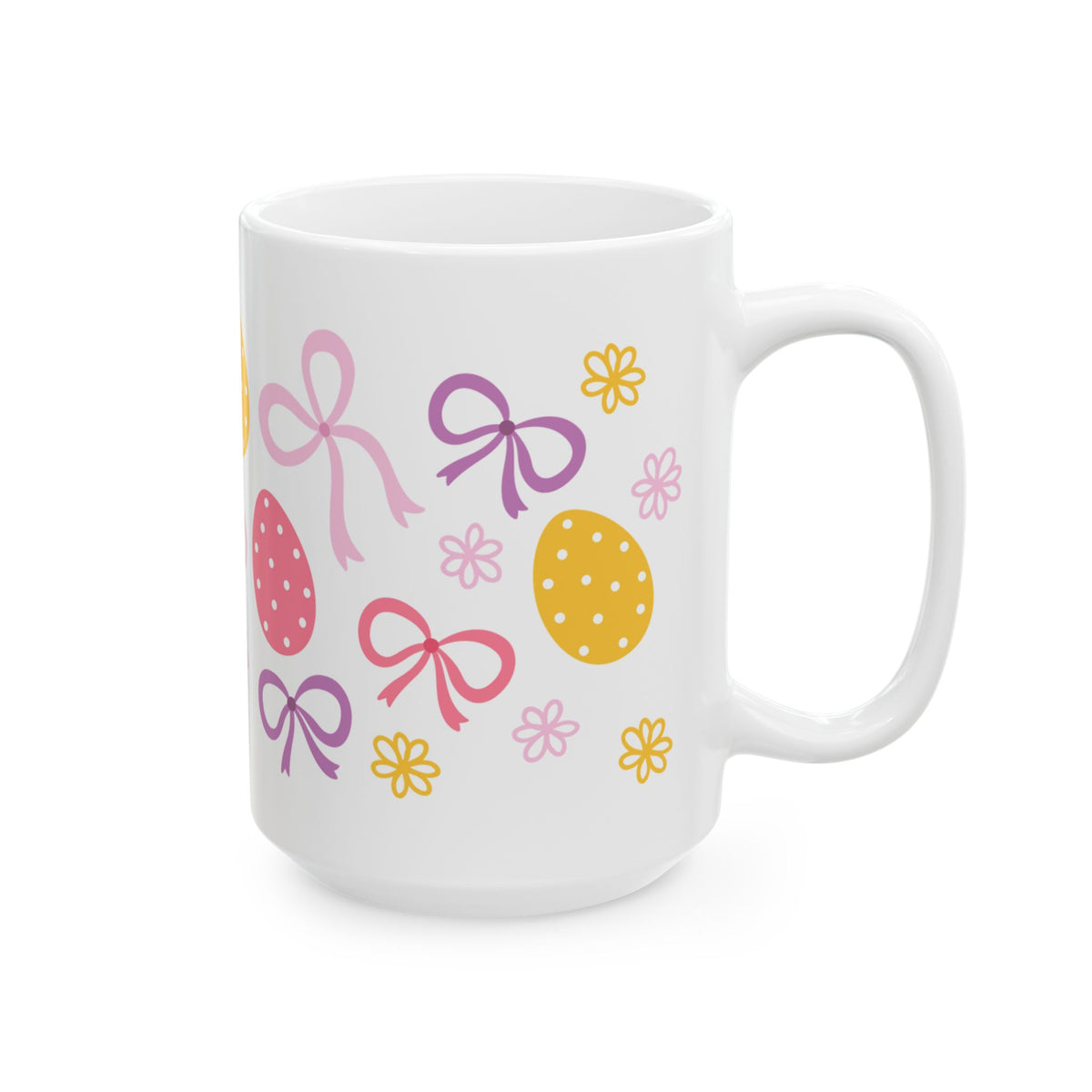 Easter Bows Cute Ceramic Mug Coffee Cup (11oz & 15oz)