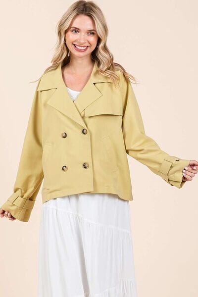 Mittoshop Double Breasted Long Sleeve Trench Coat Jacket - Sydney So Sweet