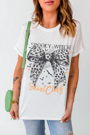 Spooky Witch Social Club Graphic Short Sleeve T-Shirt - Sydney So Sweet