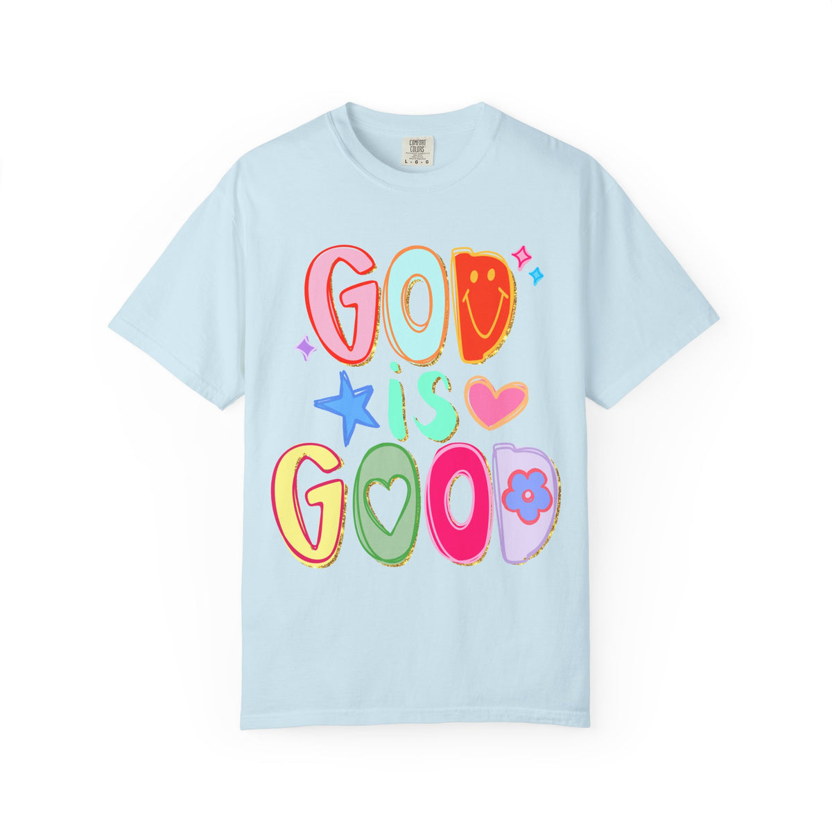 God Is Good T-Shirt Colorful Cute Faith Graphic Tee