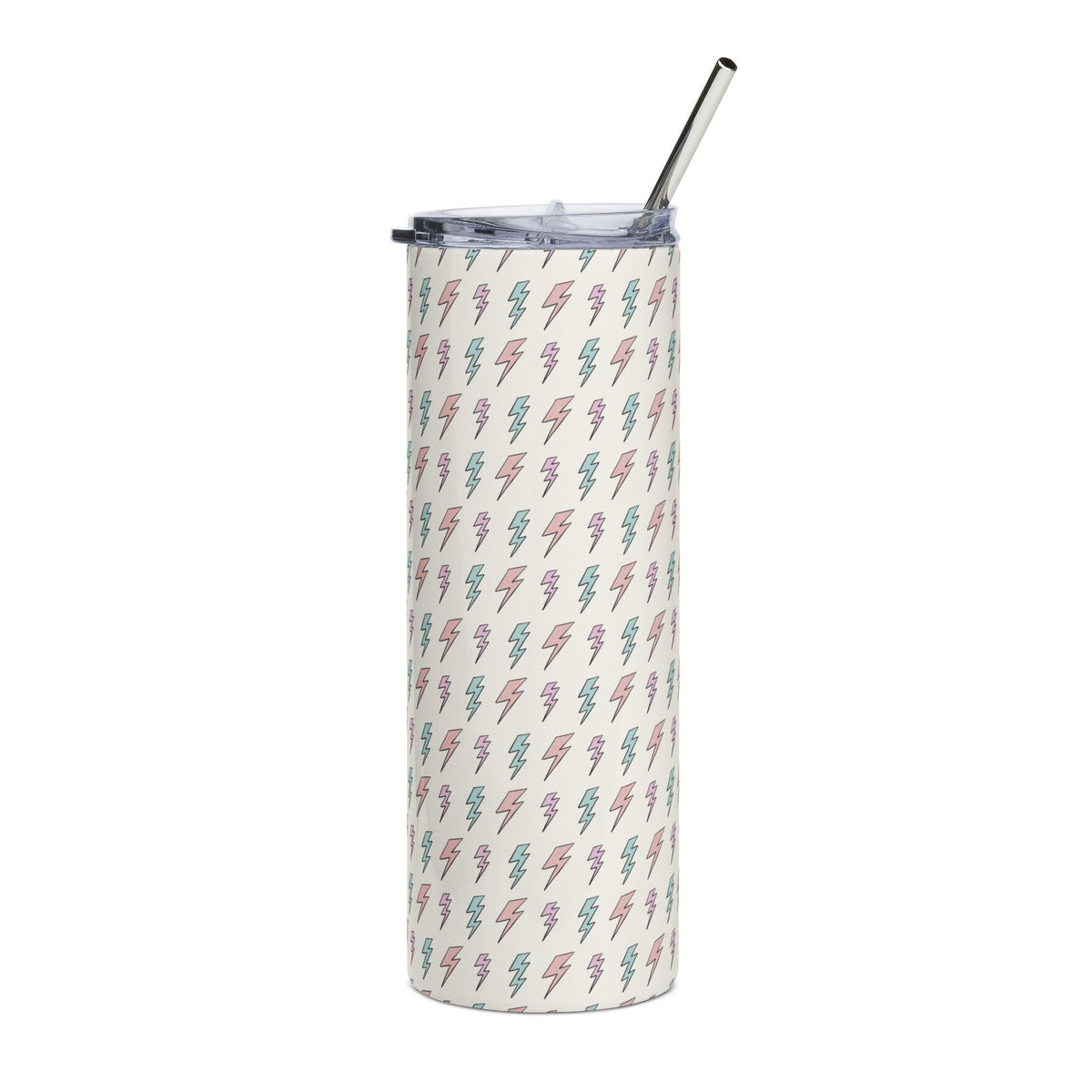 Pastel Lightning Bolt 20oz  Stainless Steel Tumbler Insulated Travel Cup