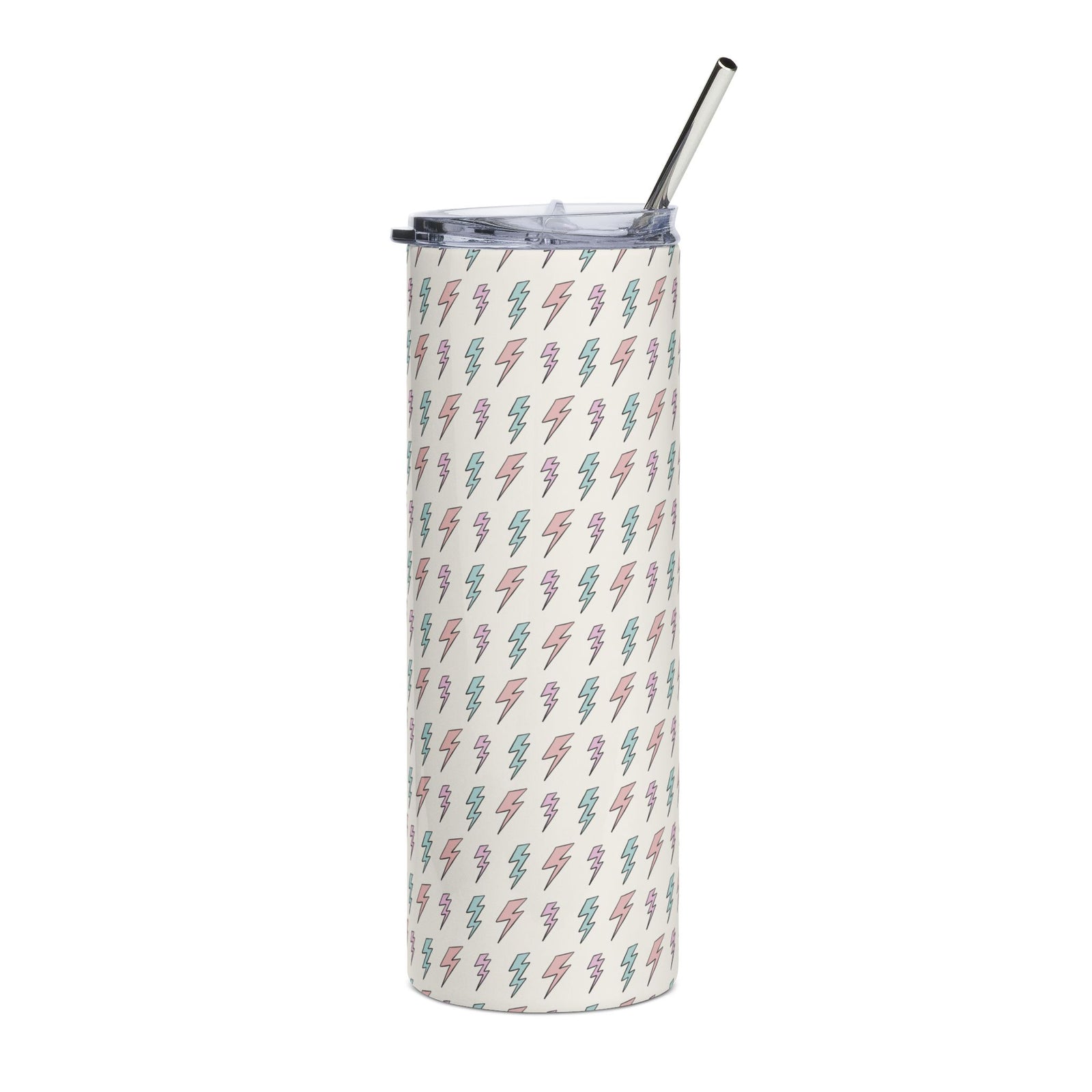 Pastel Lightning Bolt 20oz  Stainless Steel Tumbler Insulated Travel Cup