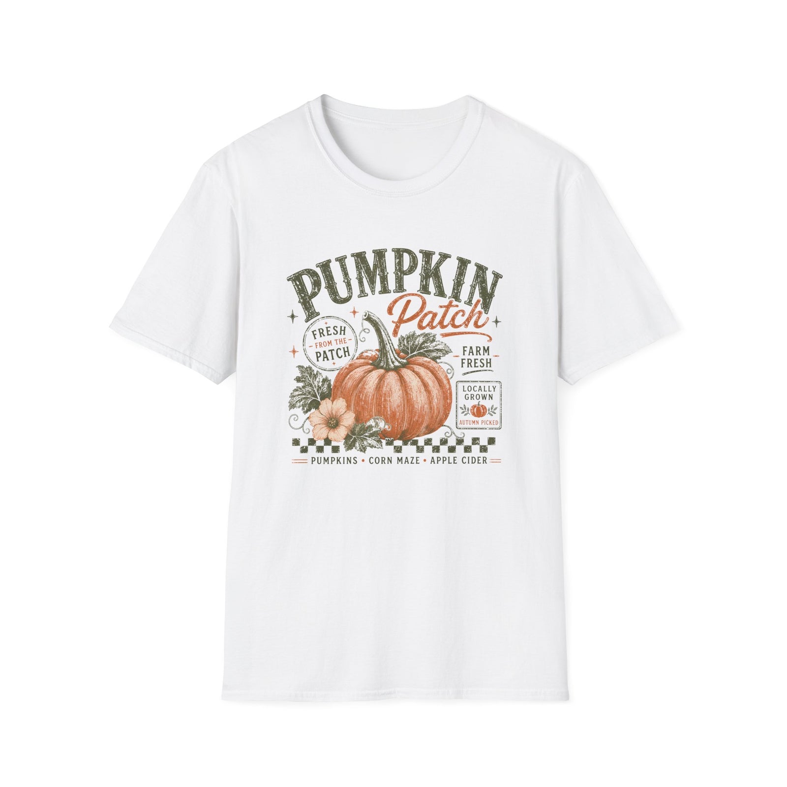 Pumpkin Patch T-Shirt Vintage Farm Fresh Fall Graphic Tee