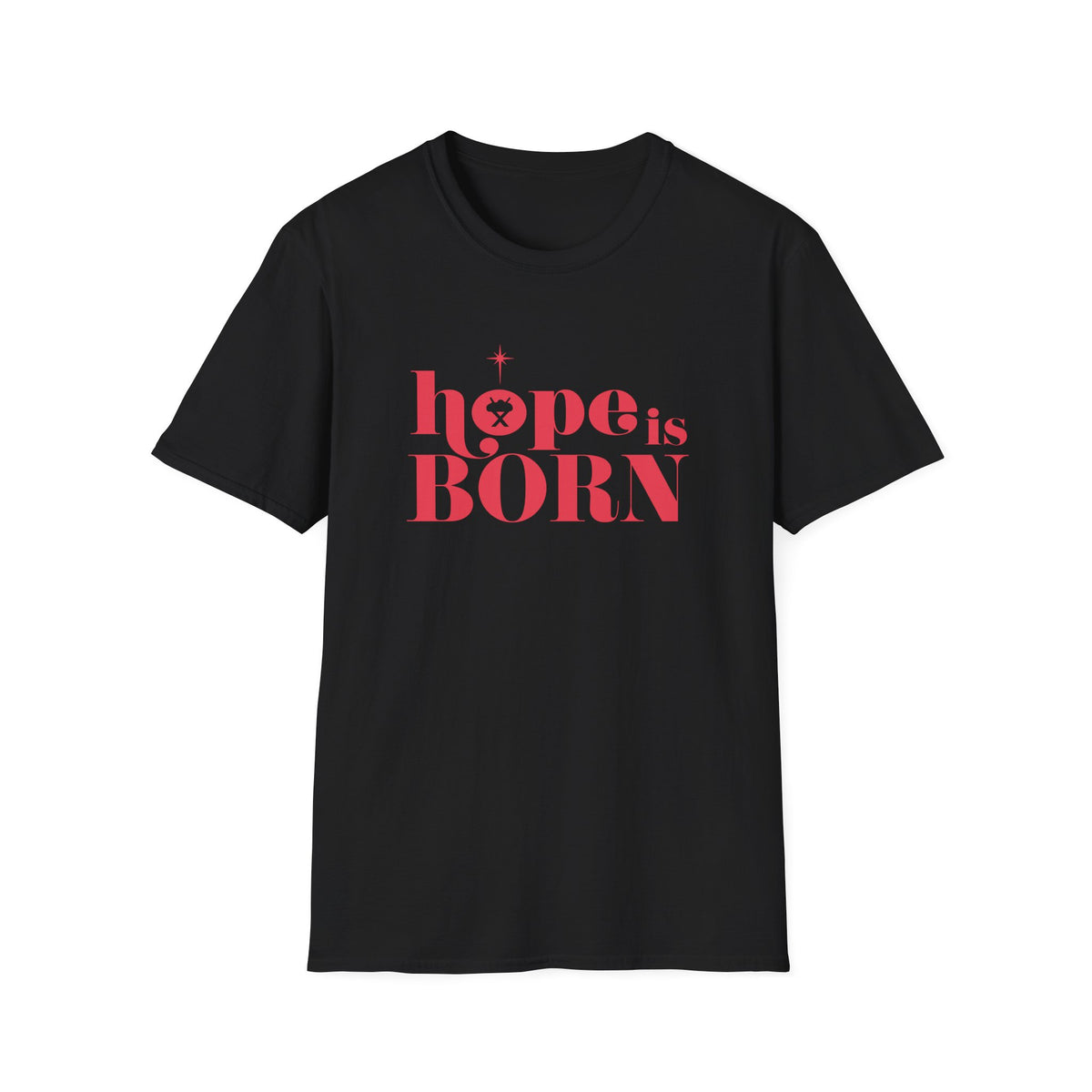Hope is Born Nativity Tee Christmas Season Christian T-Shirt