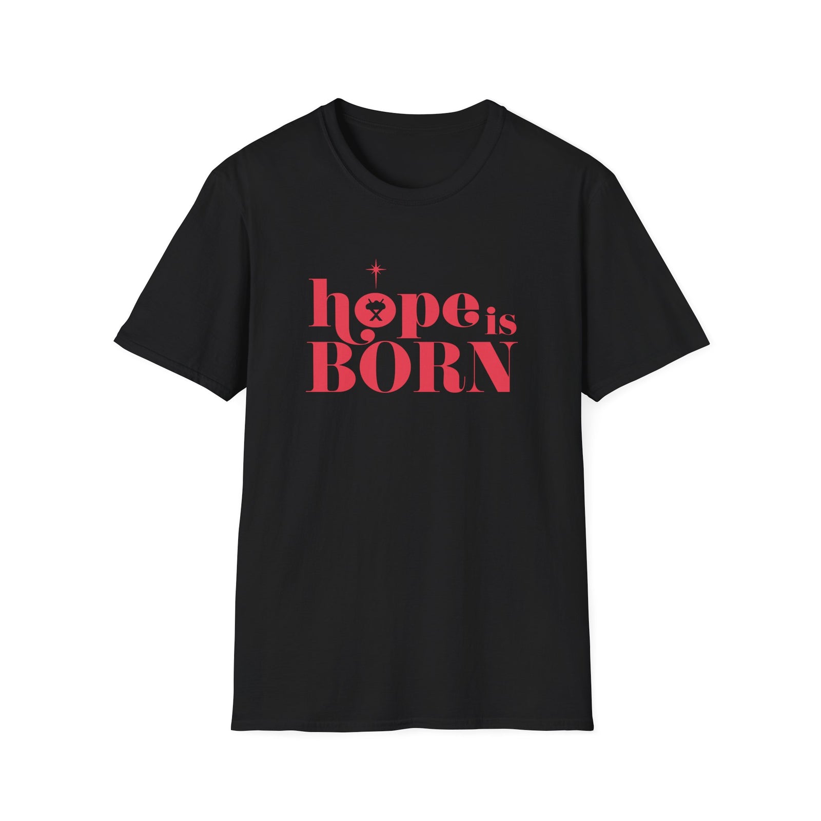 Hope is Born Nativity Tee Christmas Season Christian T-Shirt