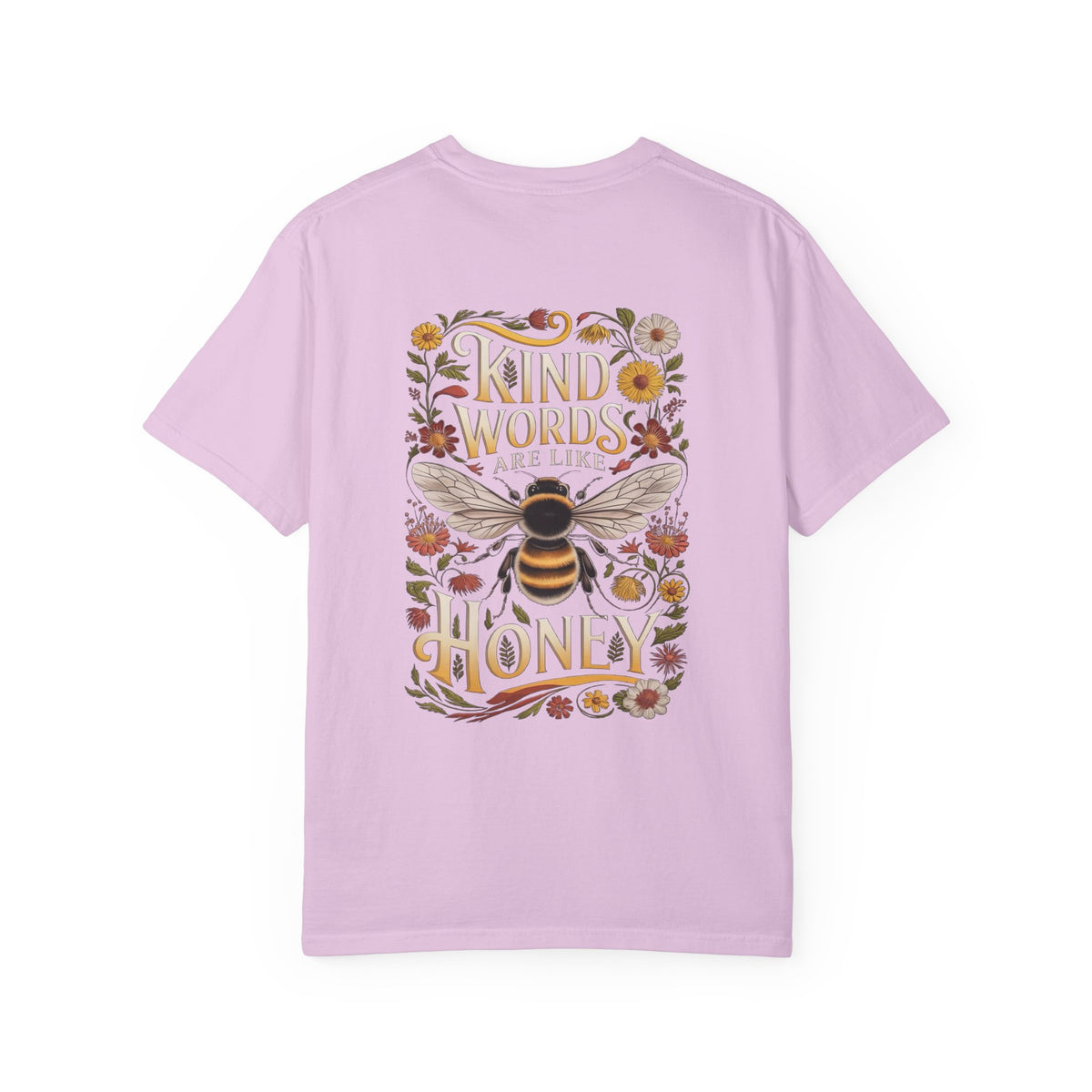 Kind Words are Like Honey T-Shirt Proverbs Bee Floral Tee