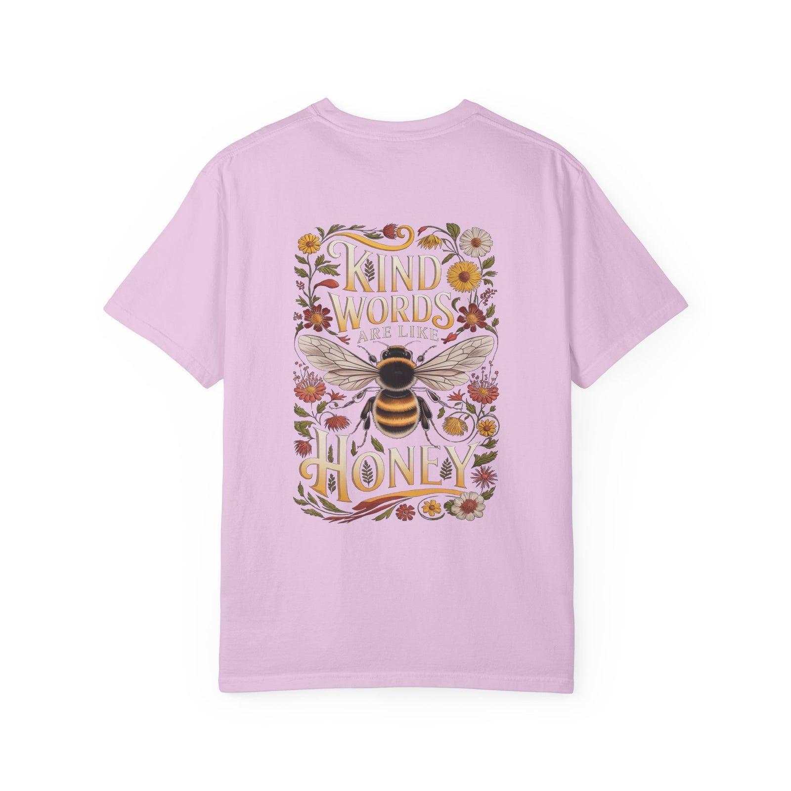 Kind Words are Like Honey T-Shirt Proverbs Bee Floral Tee