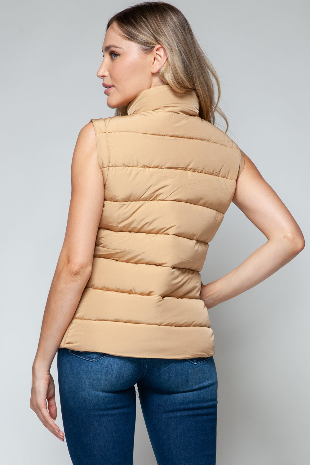 Snobbish Zip Up Turtleneck Vest with Pockets - Sydney So Sweet