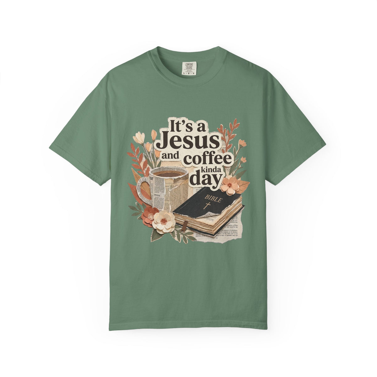 Jesus & Coffee Day T-Shirt Faith, Bible & Cozy Coffee Graphic Tee