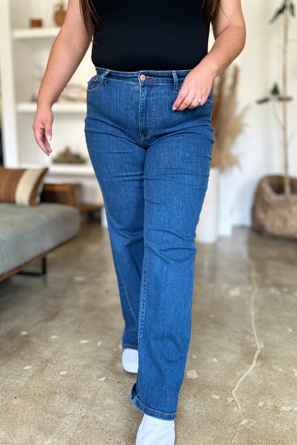 Judy Blue Full Size High Rise Straight Jeans - Sydney So Sweet