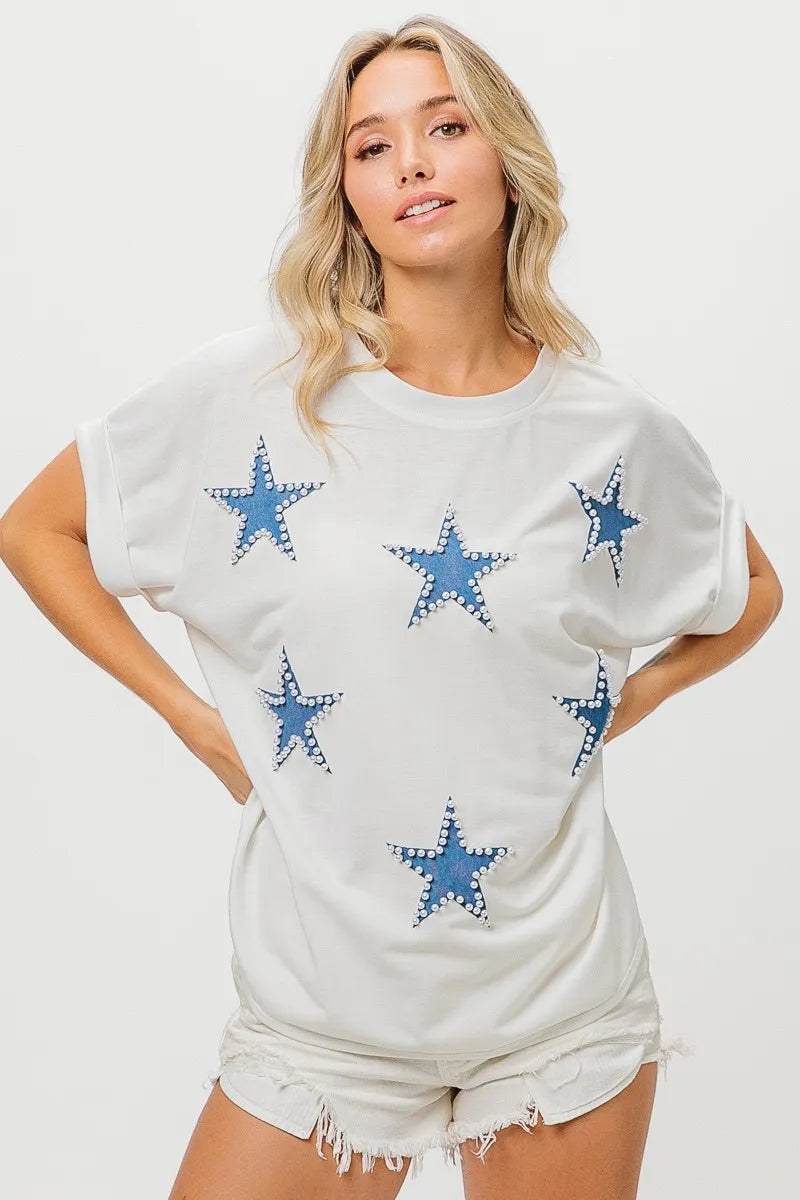 BiBi Fourth Of July Terry T-Shirt - Sydney So Sweet