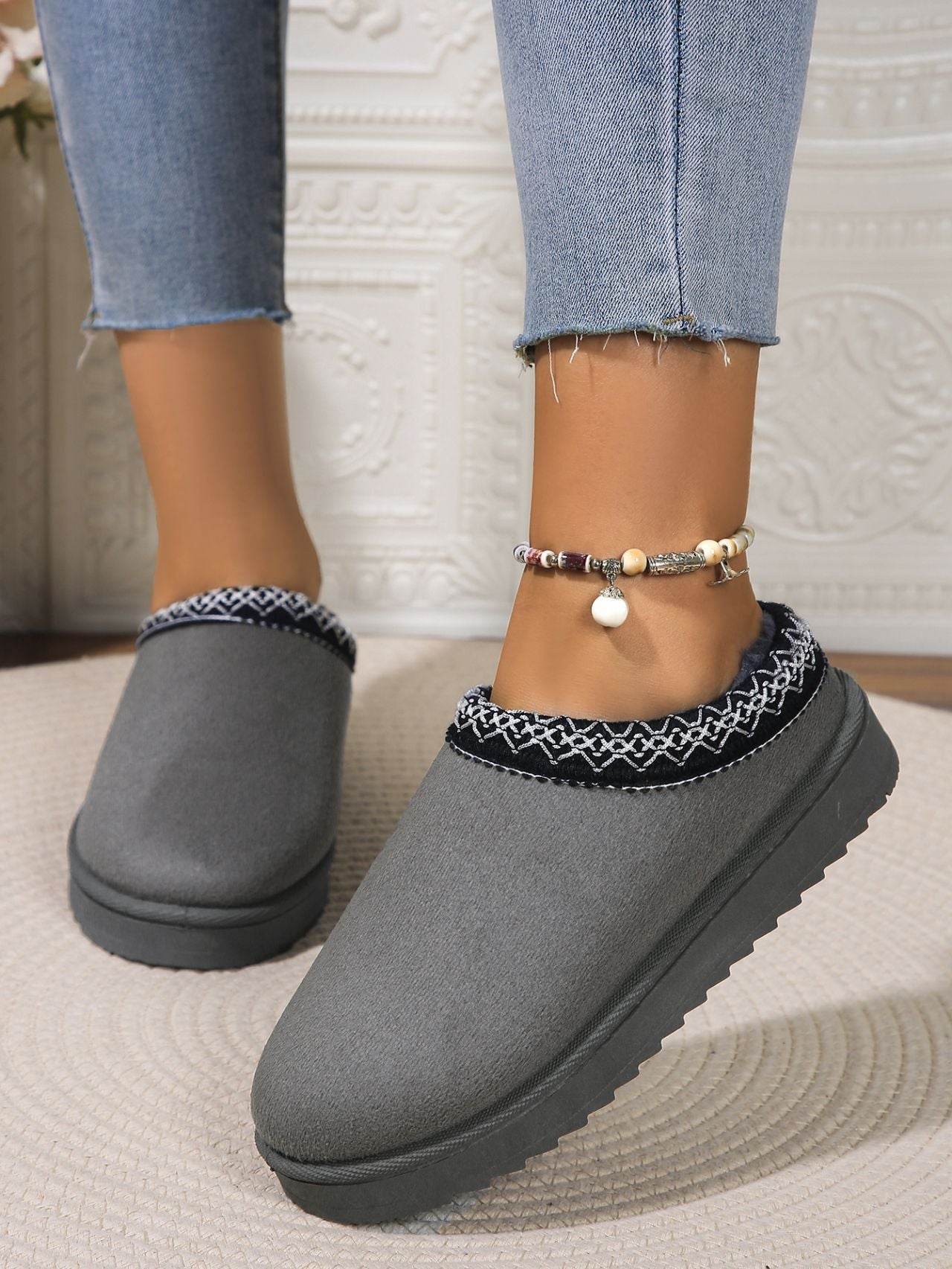 Round Toe Platform Slippers - Sydney So Sweet