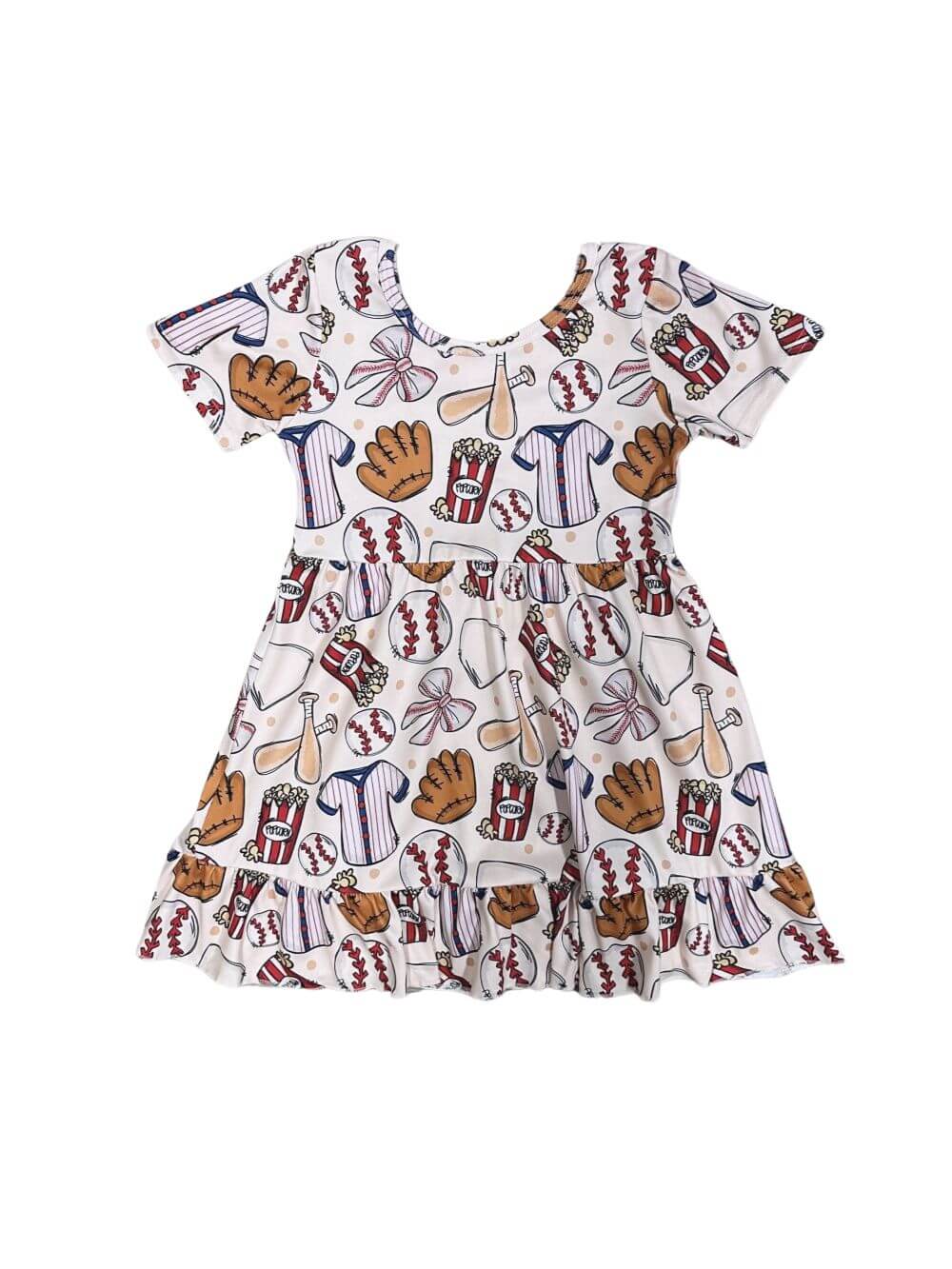 All-American Day at the Ballpark Girls Baseball Dress - Sydney So Sweet