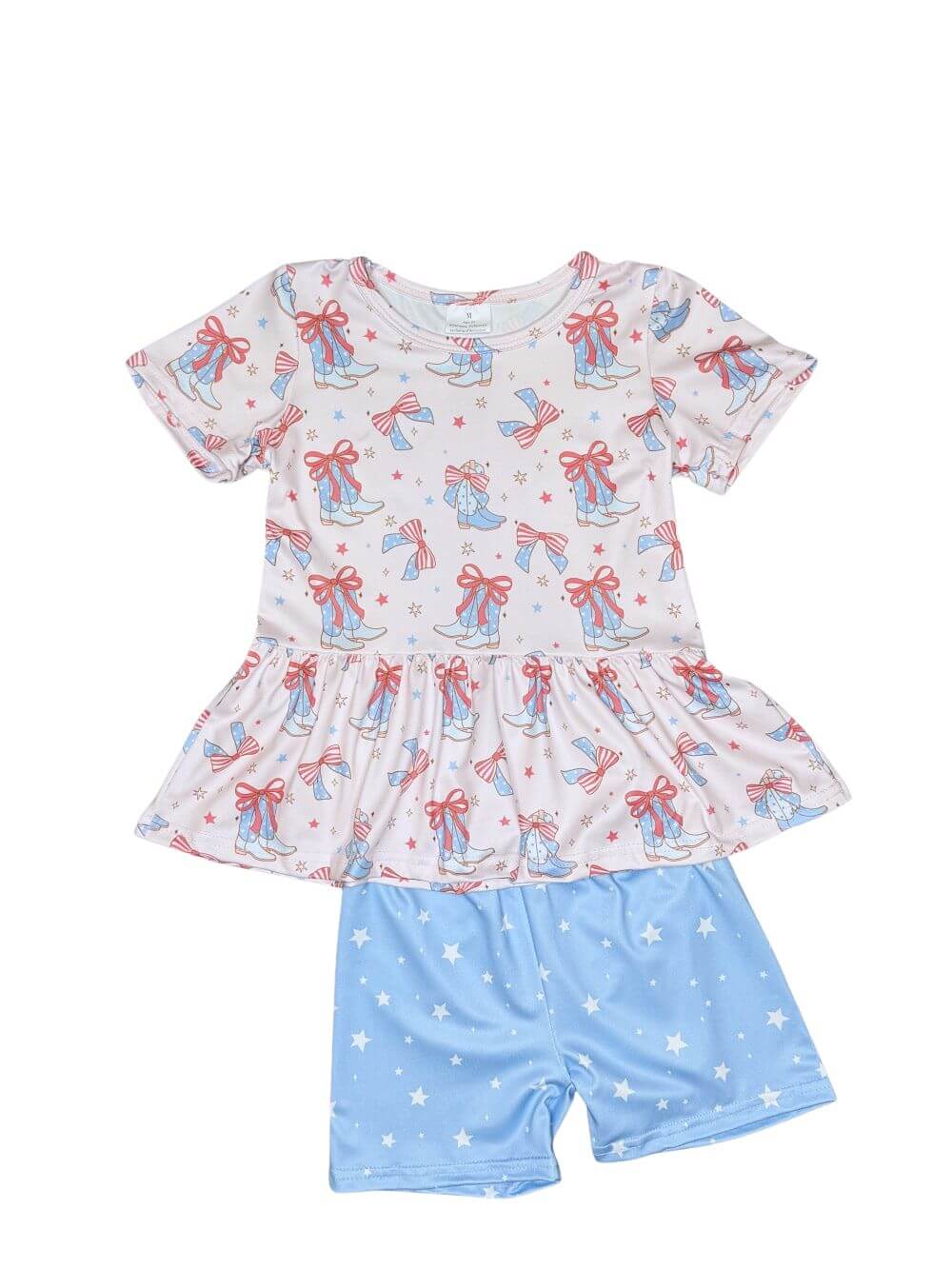 All American Cowgirl Boots Girls Shorts Outfit