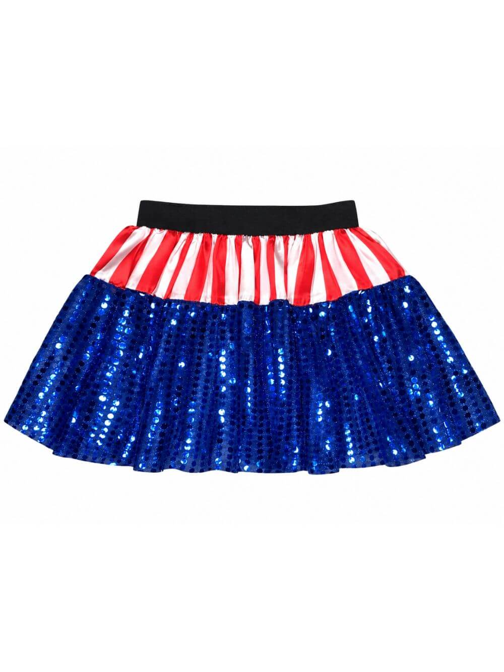 America Sequins & Stripes Superhero Tutu Skirt Costume for Girls, Women, Plus