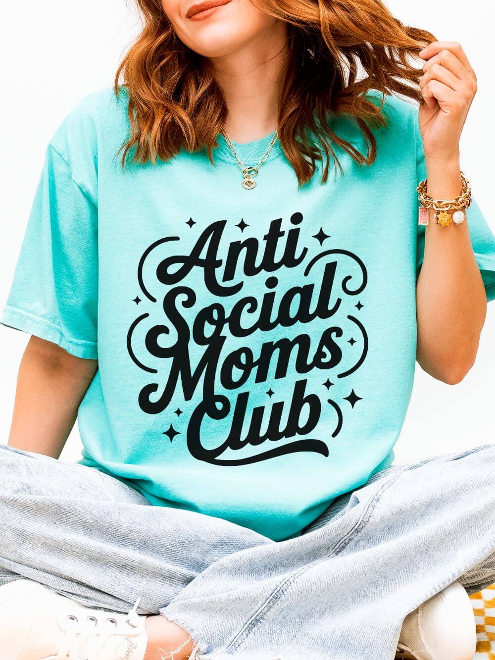 Antisocial Mom's Club Tee Women's Graphic T-Shirt